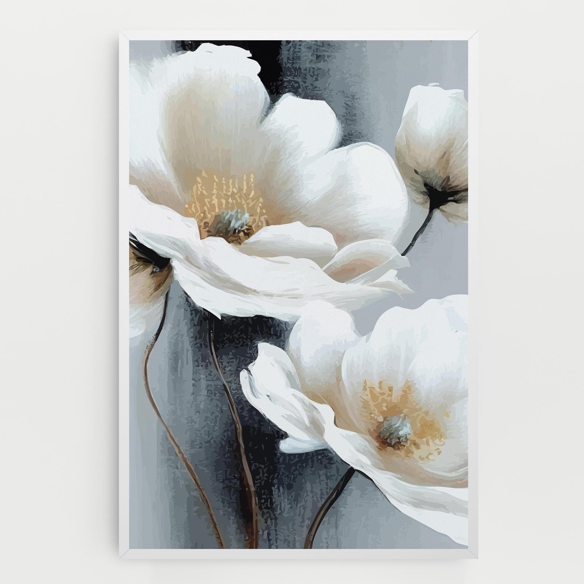Tablou Canvas Paint Texture Flower mockup 0