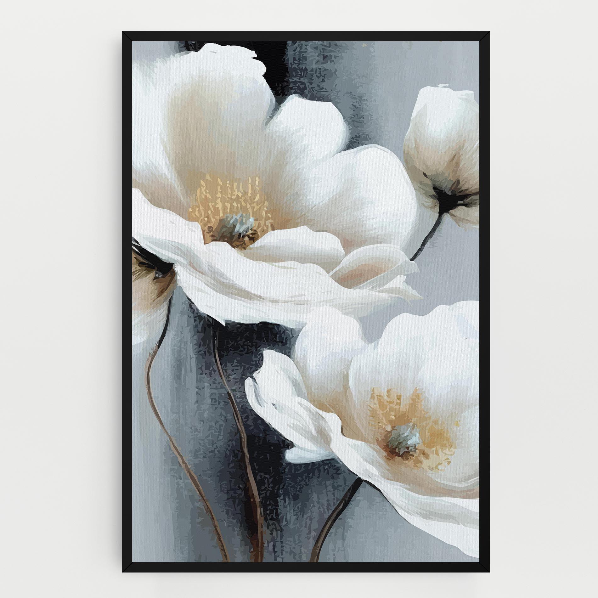 Tablou Canvas Paint Texture Flower mockup 0