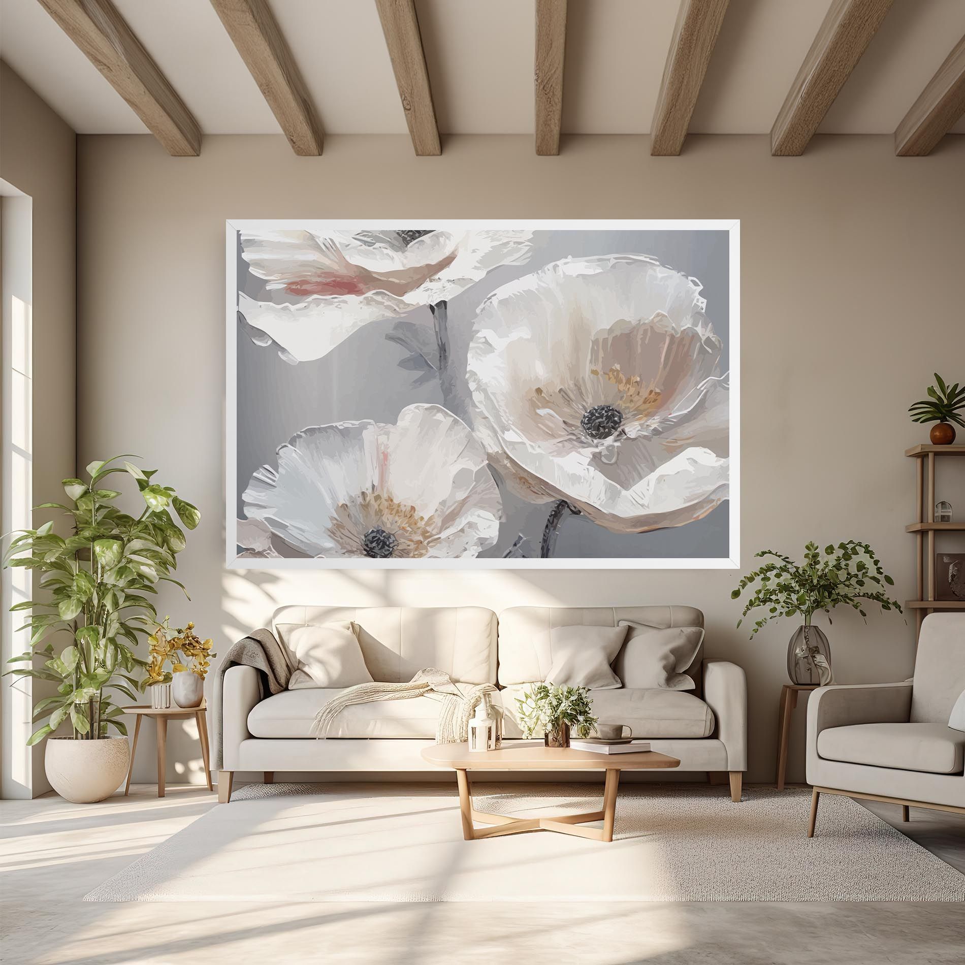 Cream Mix Flower mockup 6