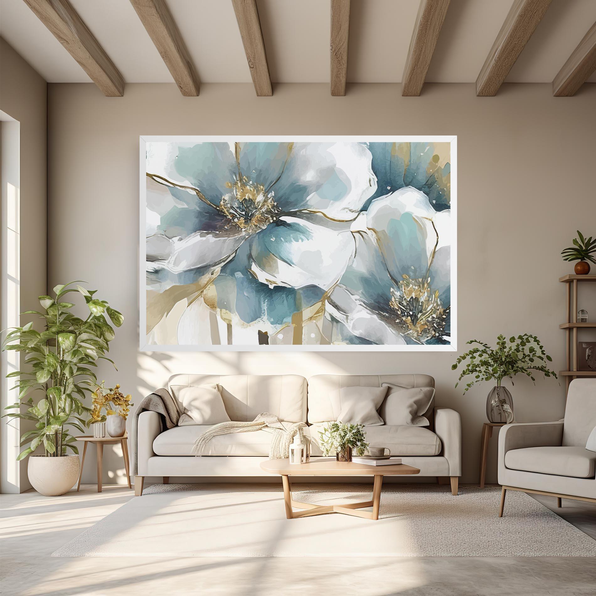 Tablou Canvas Flower Mix Art mockup 6