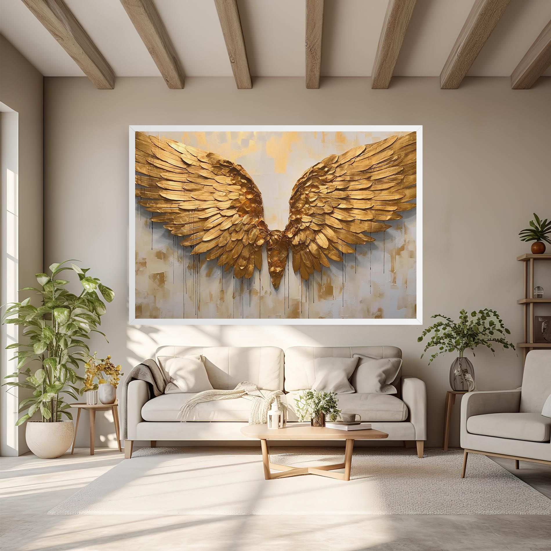 Golden Wings Art mockup 6
