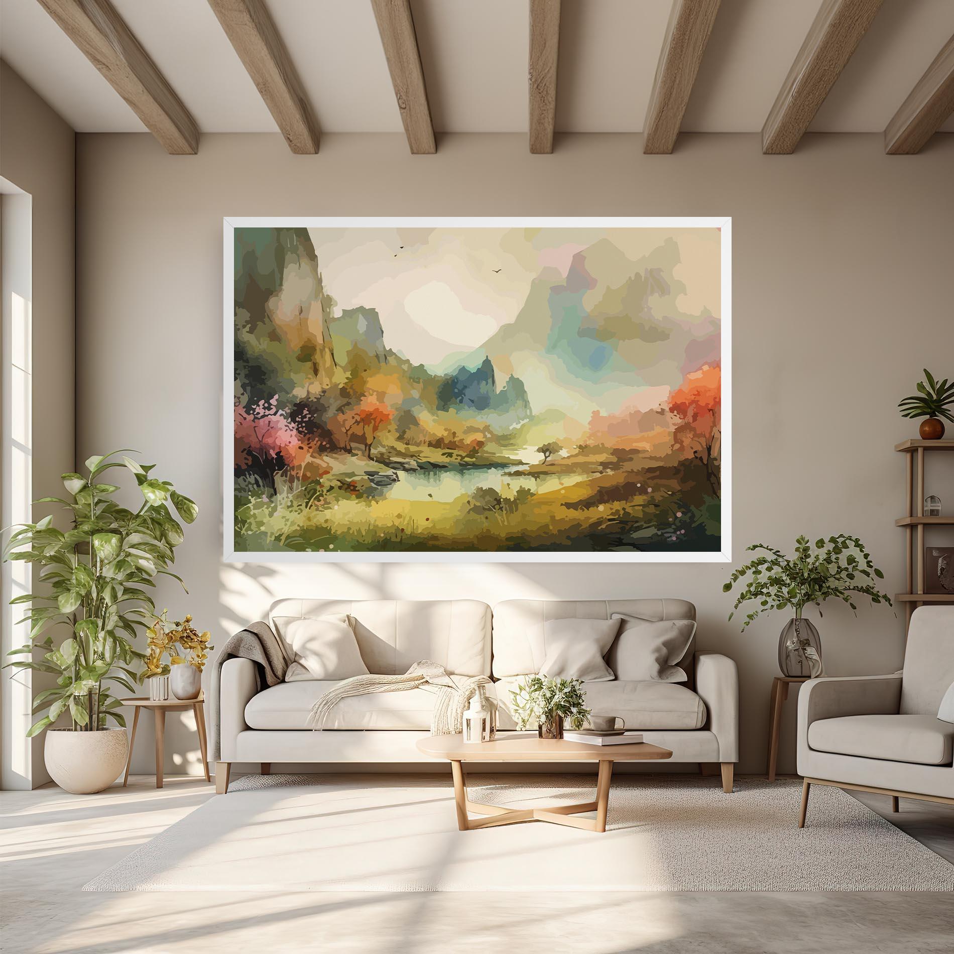 Tablou Canvas Nature Painting mockup 6