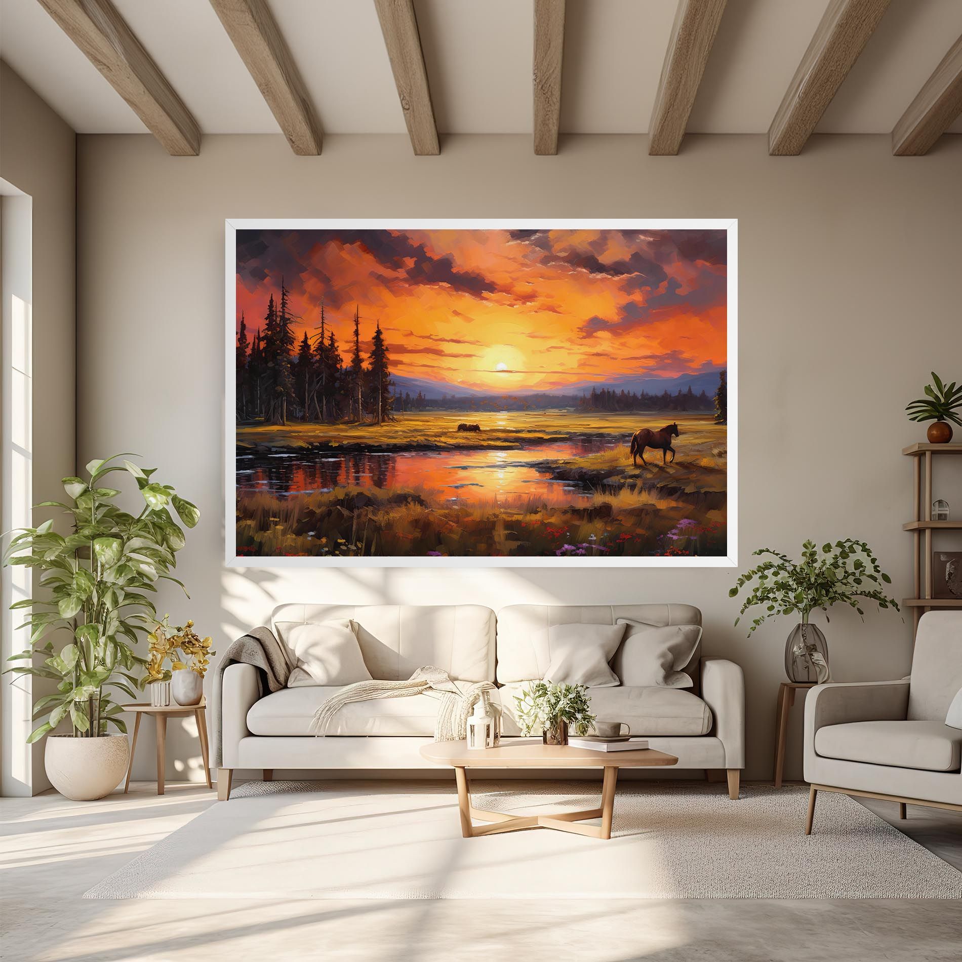 Wild Horses Painting mockup 6