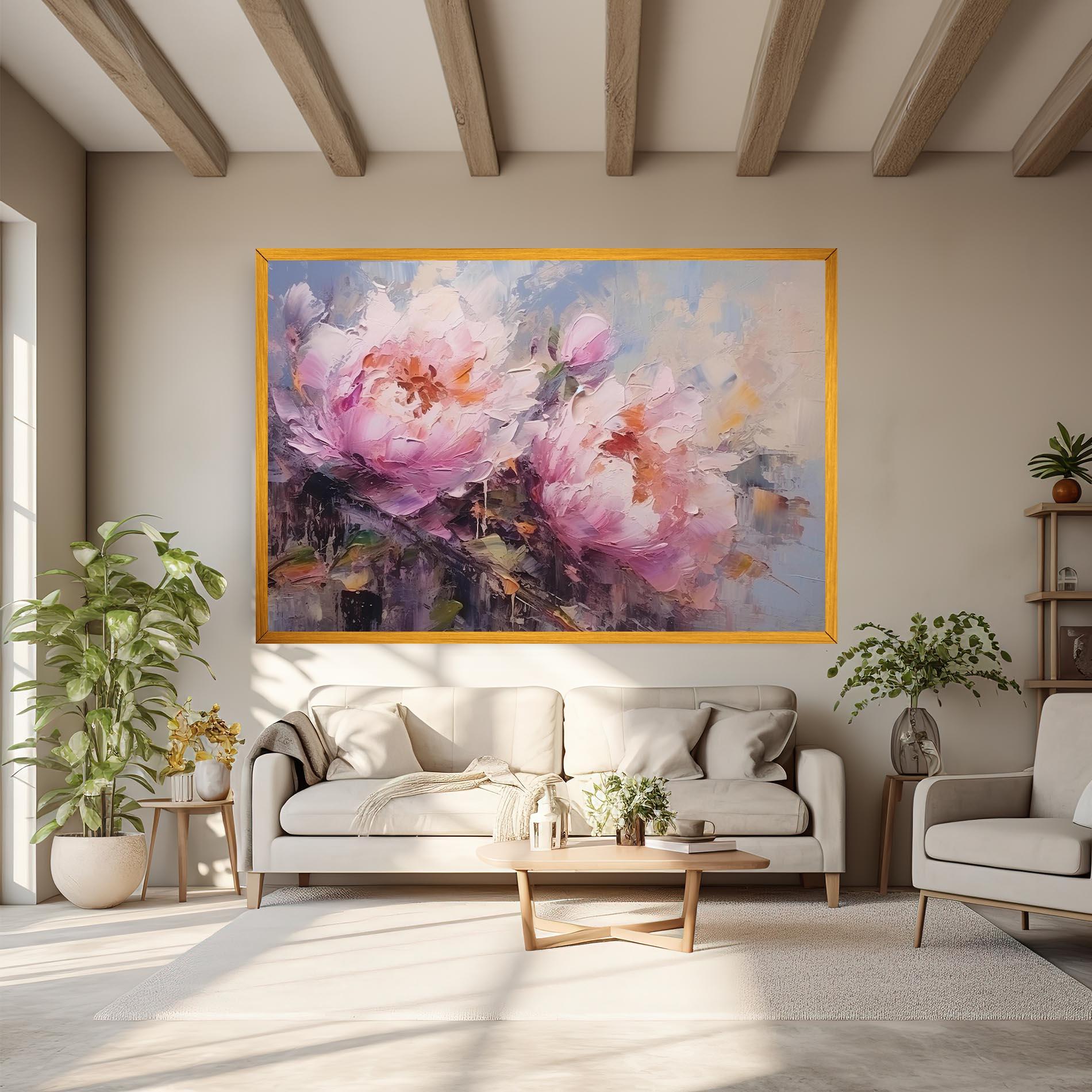 Tablou Canvas Peony Art mockup 6