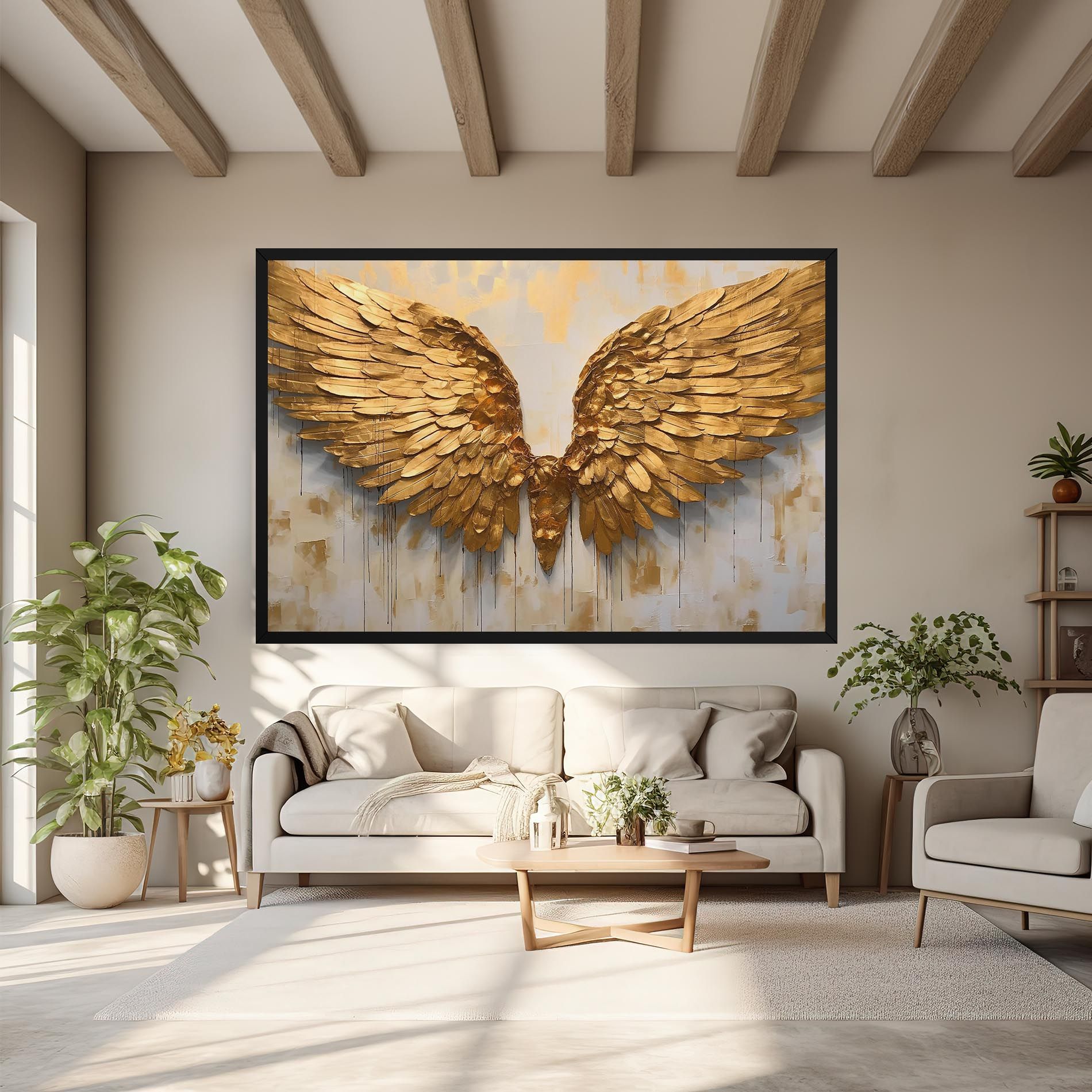 Golden Wings Art mockup 6