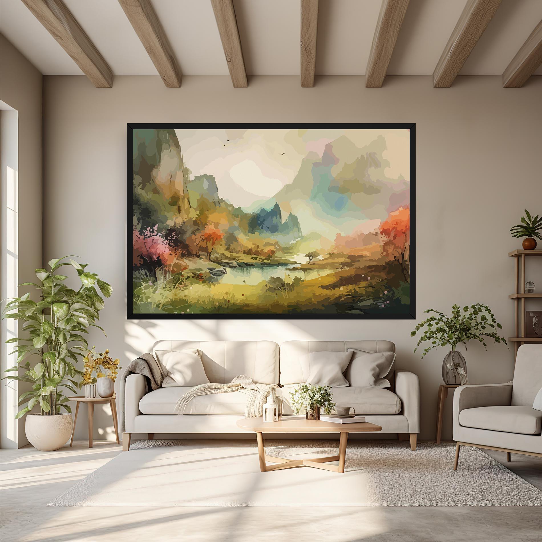 Tablou Canvas Nature Painting mockup 6
