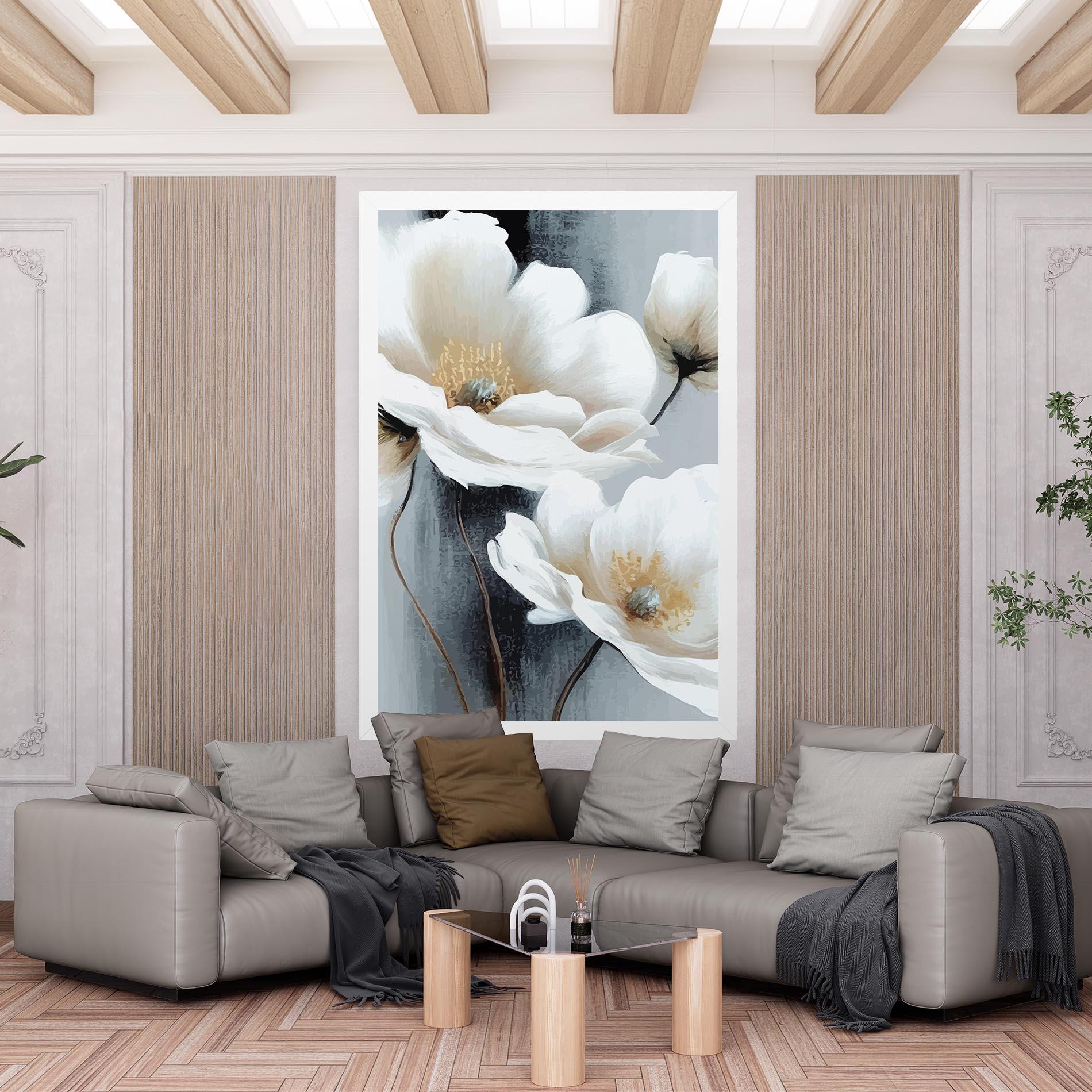 Tablou Canvas Paint Texture Flower mockup 6