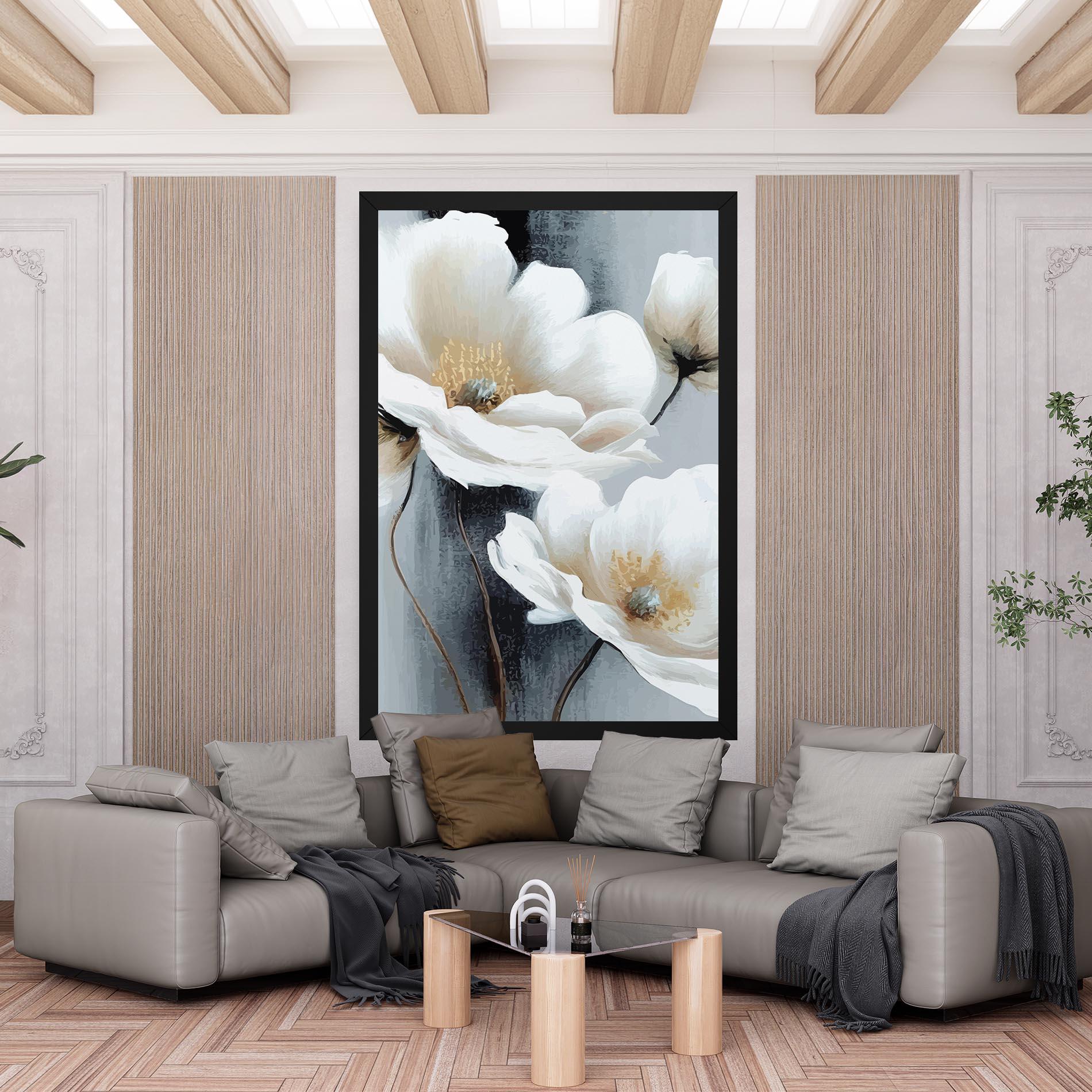 Tablou Canvas Paint Texture Flower mockup 6
