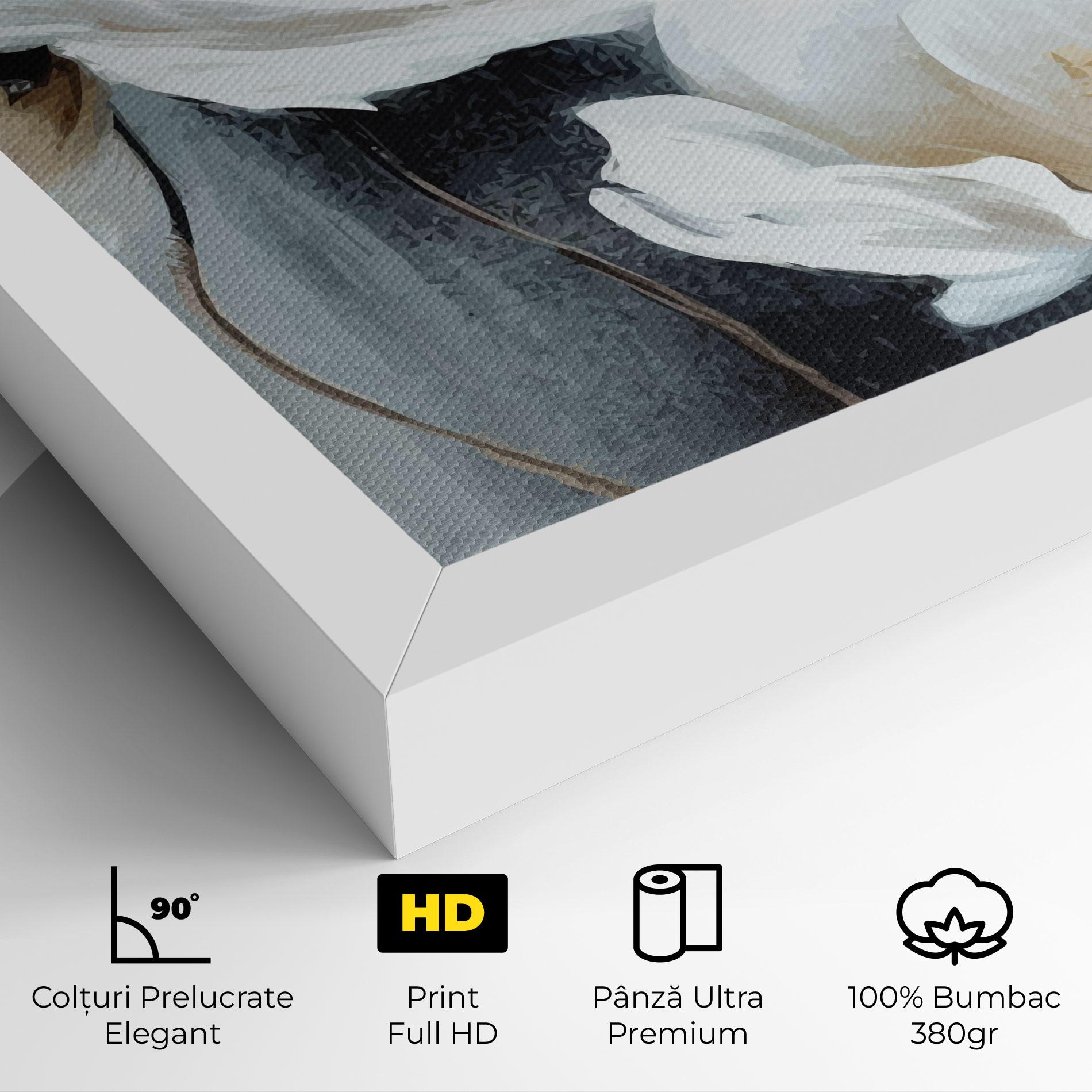 Tablou Canvas Paint Texture Flower mockup 4