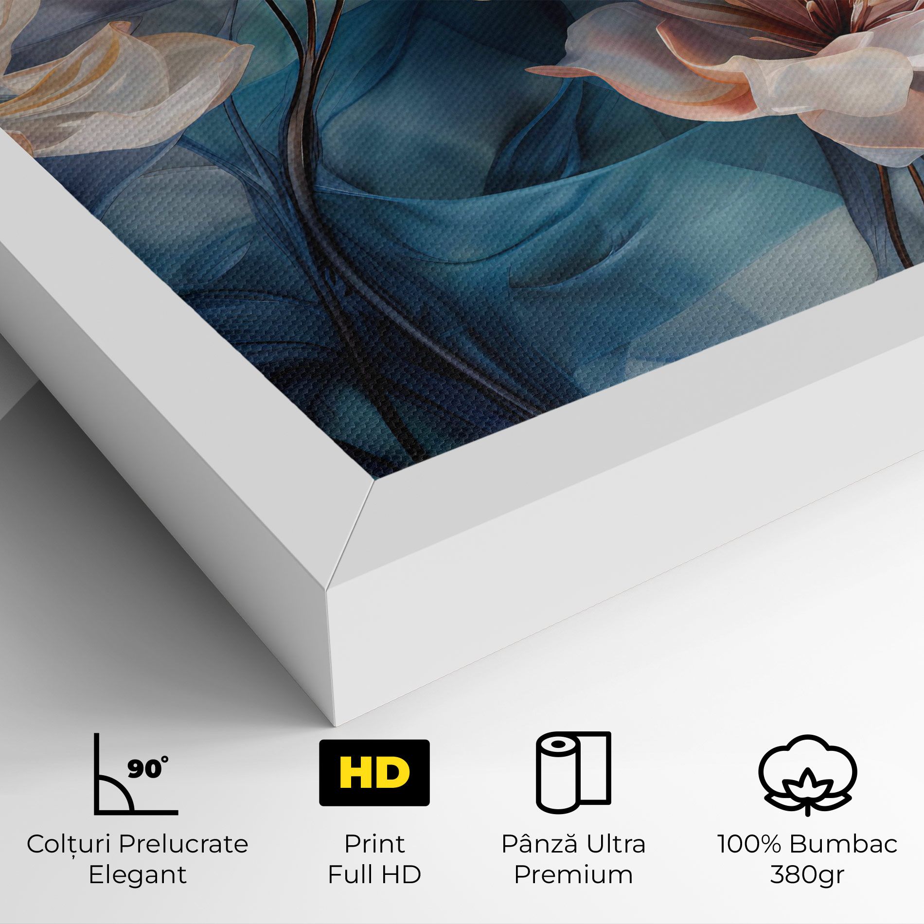 Pink Flowers Floating mockup 4