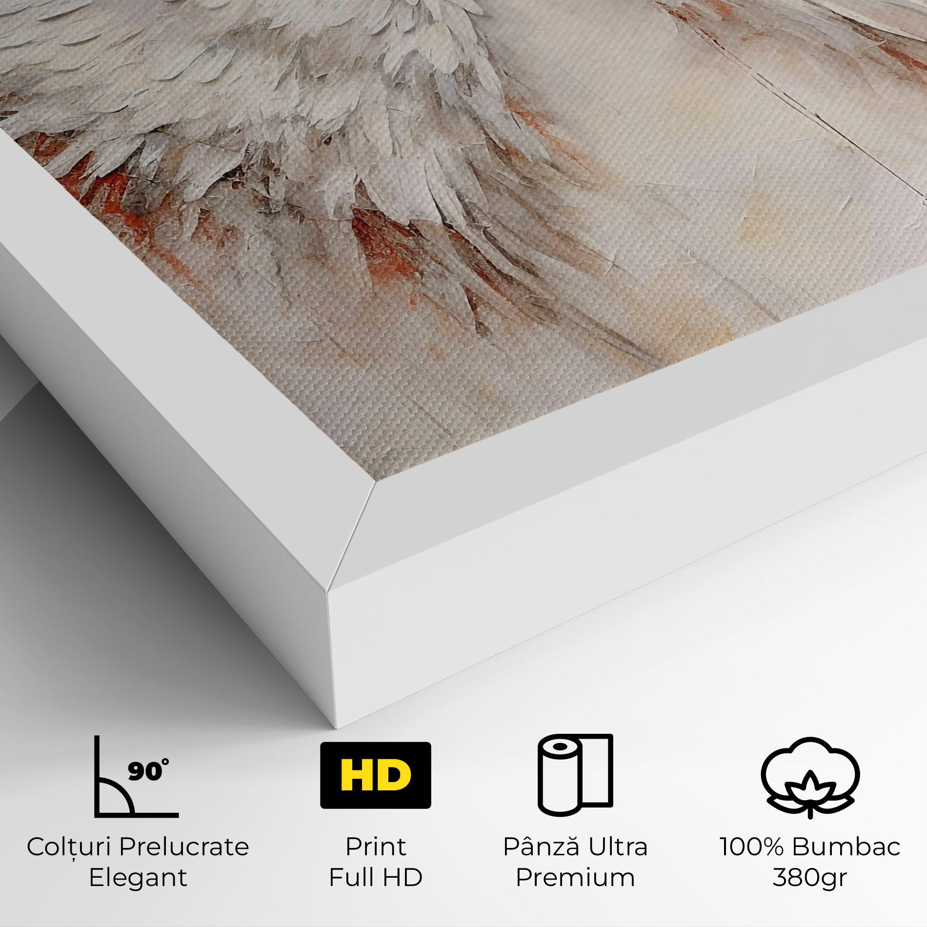 Tablou Canvas White Bloody Wings mockup 4