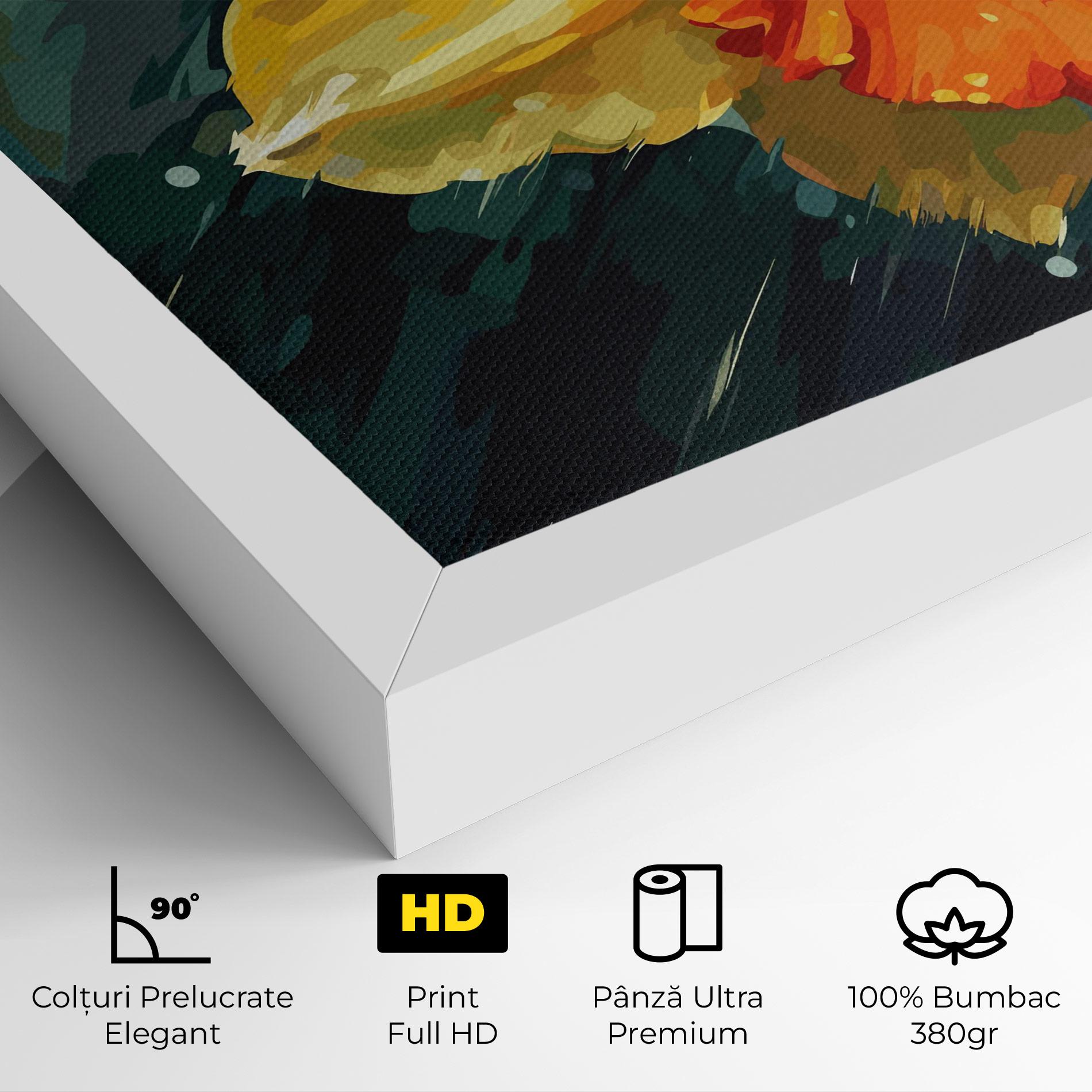 Tablou Canvas Yellow Flower Art mockup 4