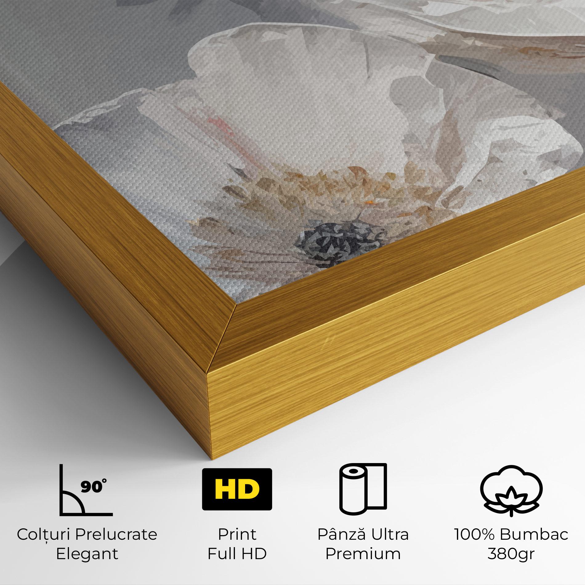 Tablou Canvas Cream Mix Flower mockup 4