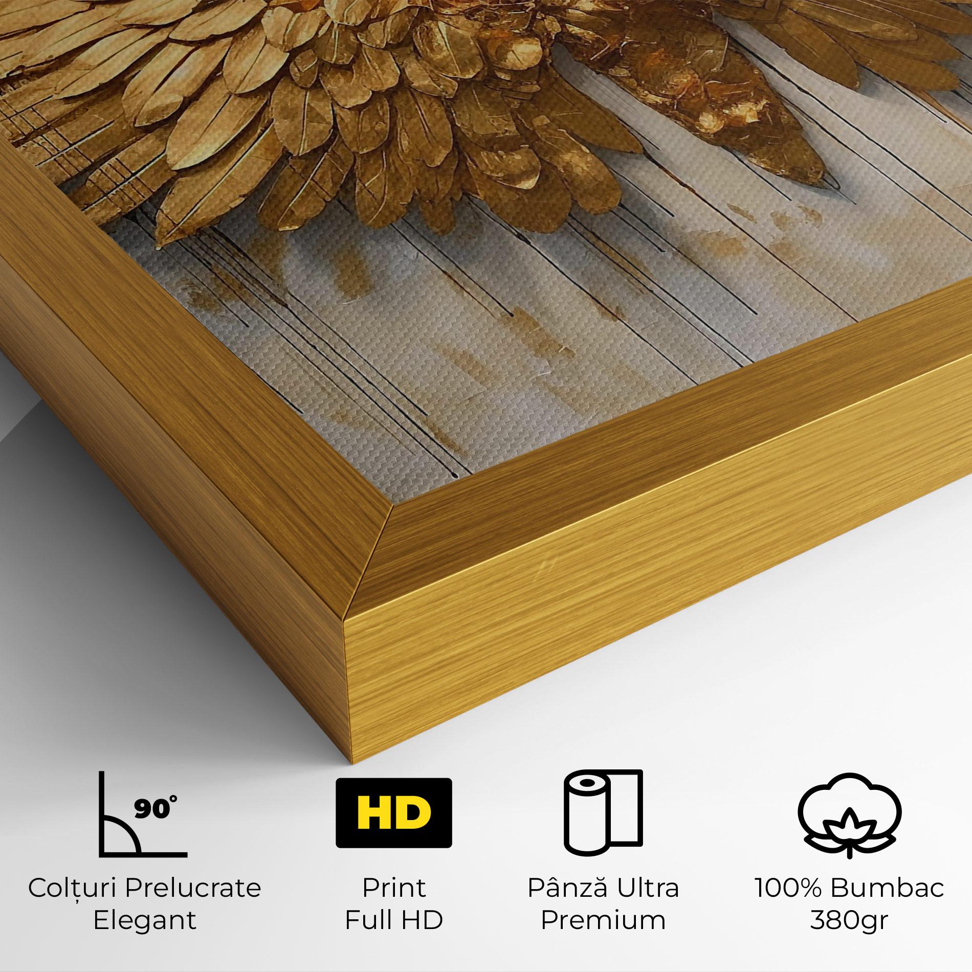 Tablou Canvas Golden Wings Art mockup 4