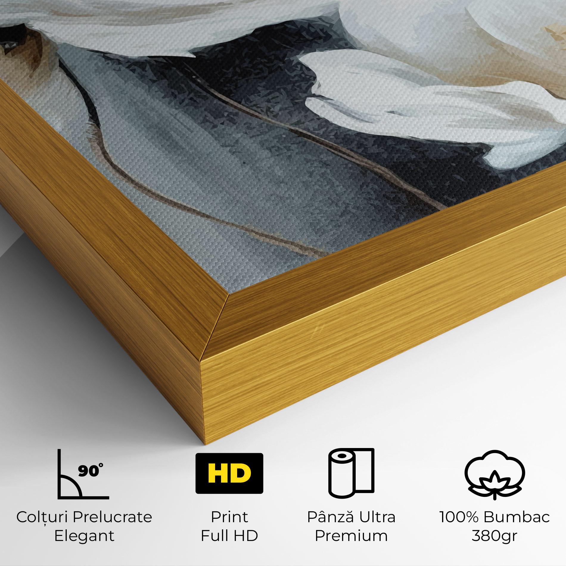 Tablou Canvas Paint Texture Flower mockup 4