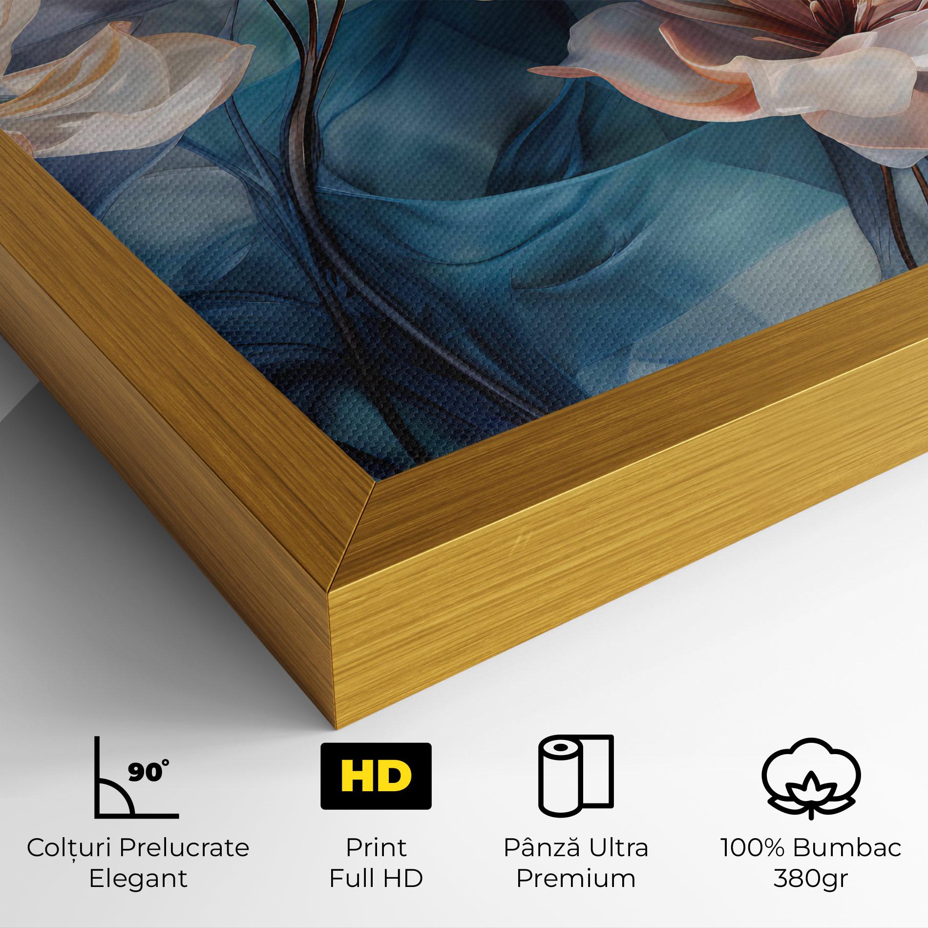 Tablou Canvas Pink Flowers Floating mockup 4