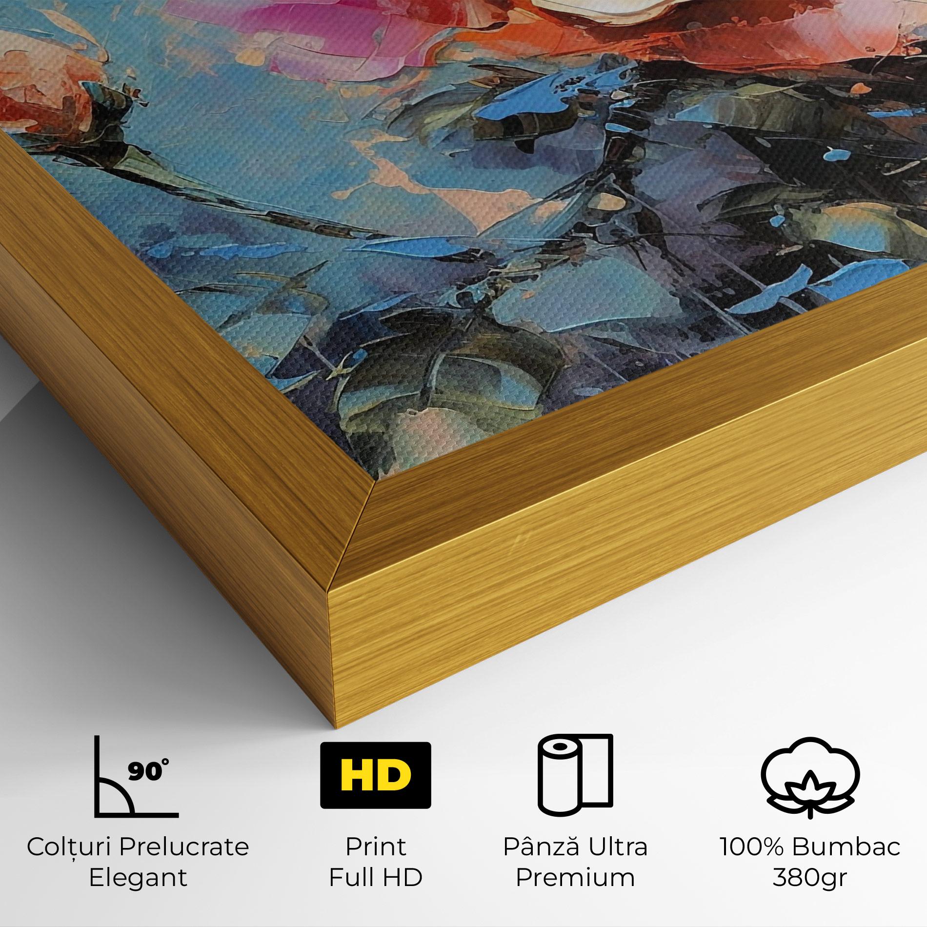 Tablou Canvas Pretty Pink Rose Art mockup 4