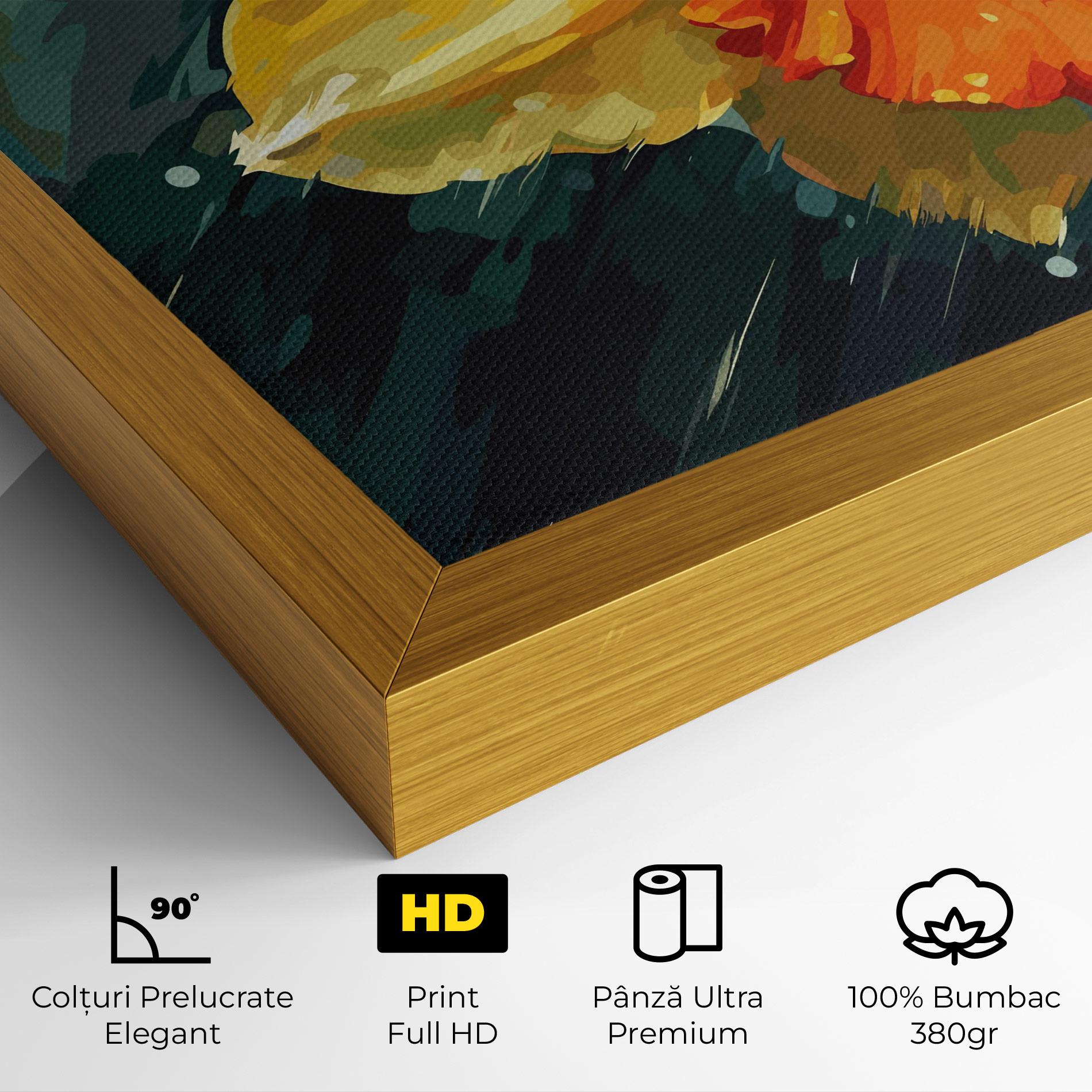 Tablou Canvas Yellow Flower Art mockup 4