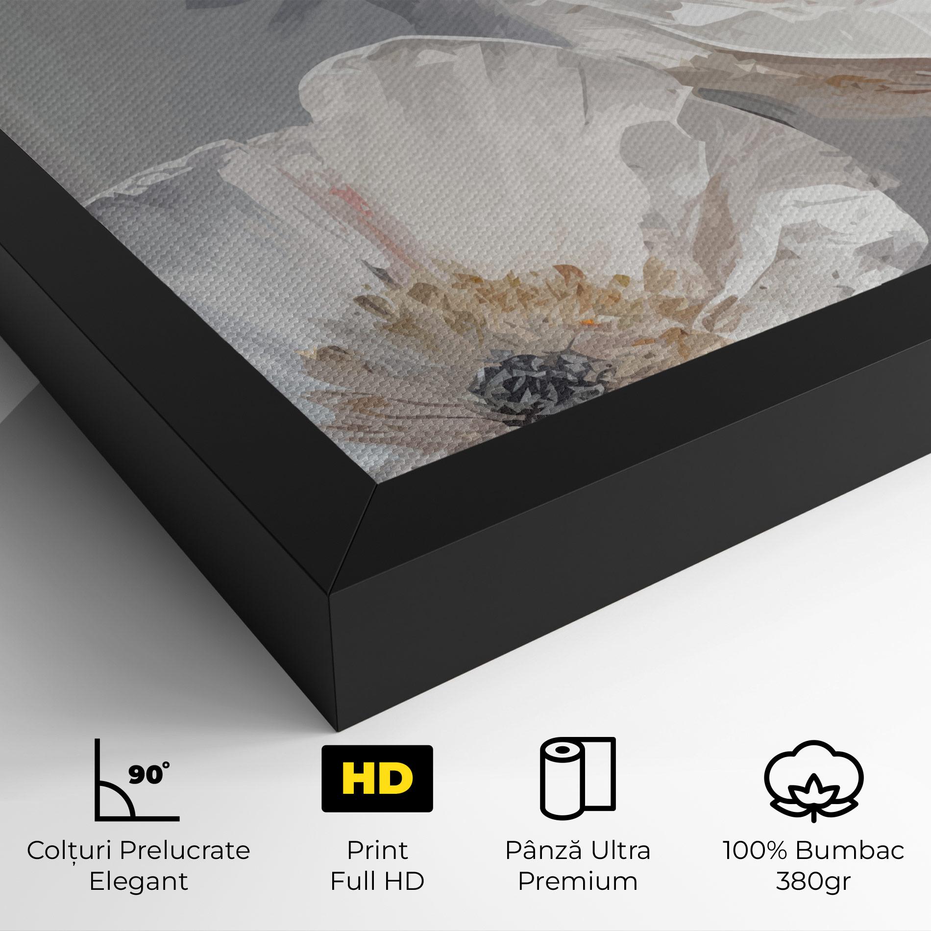 Tablou Canvas Cream Mix Flower mockup 4