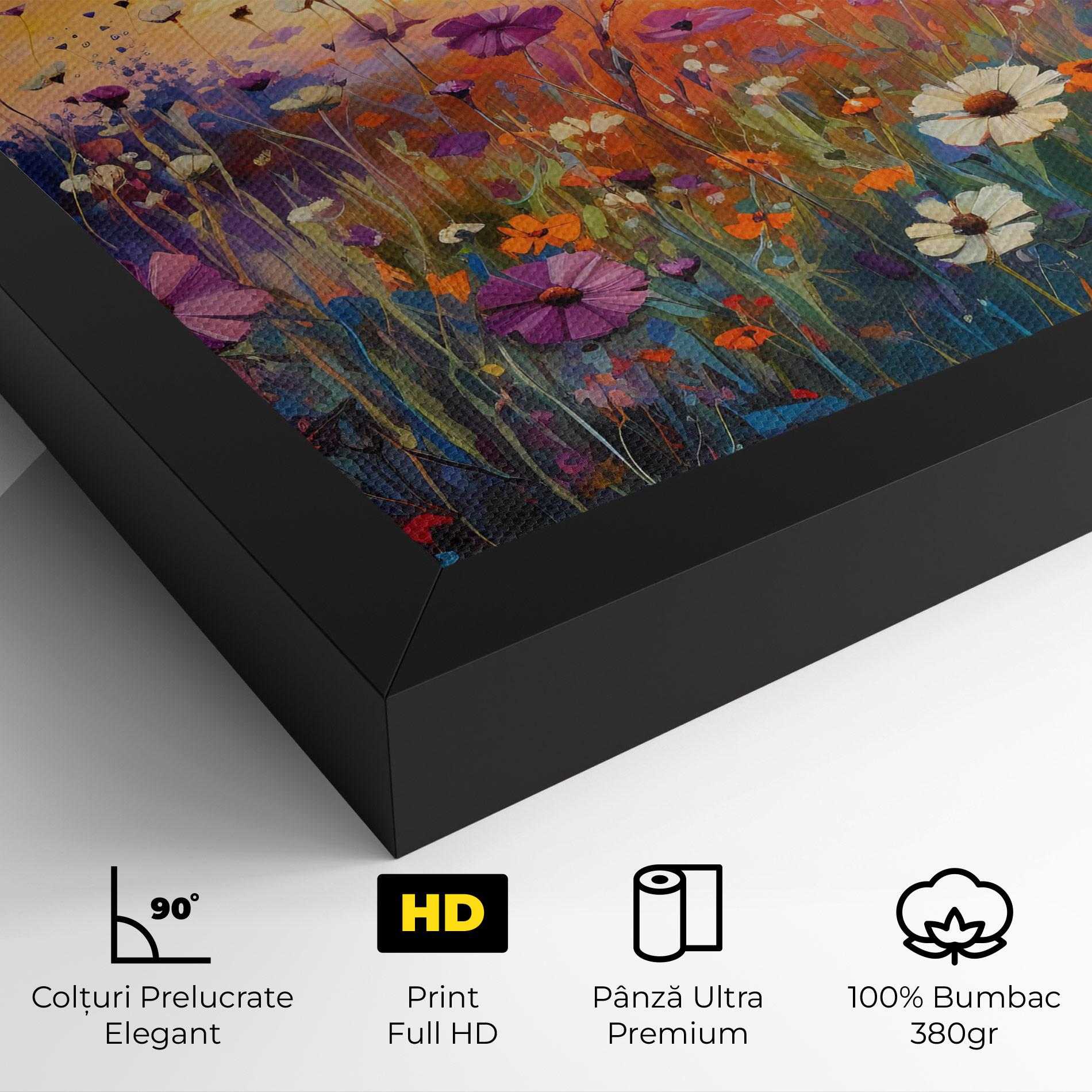 Tablou Canvas Dreamy Field Flowers mockup 4