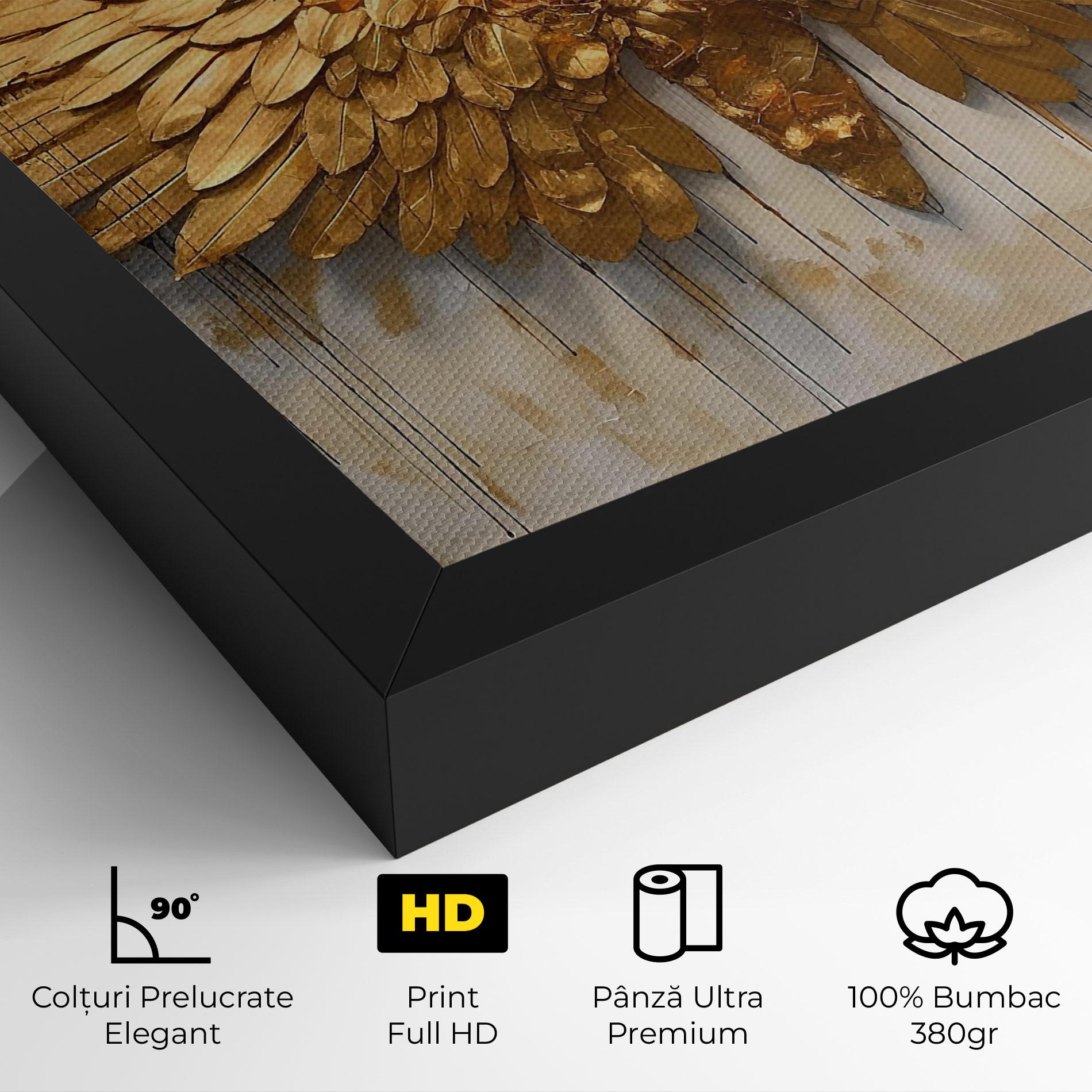 Tablou Canvas Golden Wings Art mockup 4