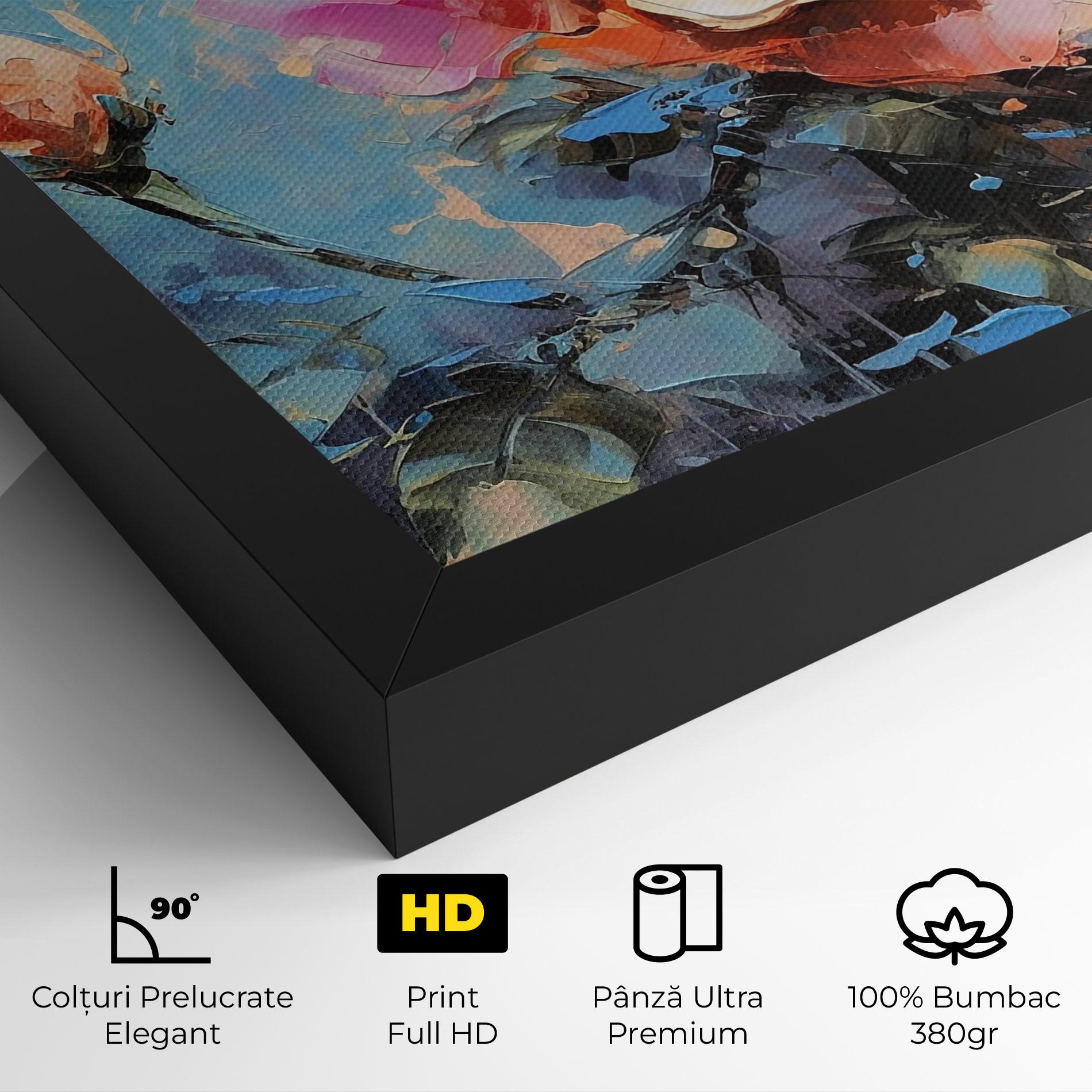 Tablou Canvas Pretty Pink Rose Art mockup 4