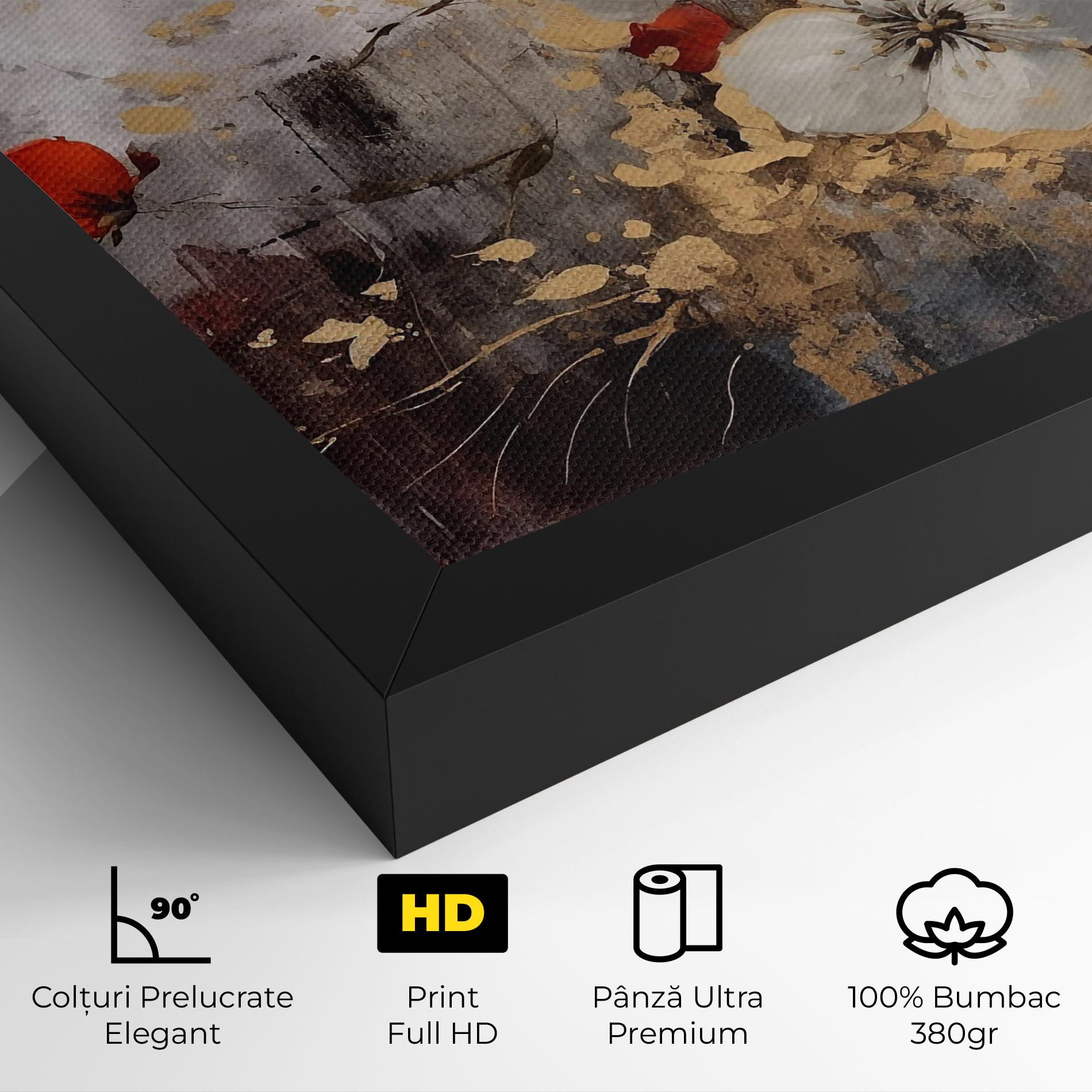 Tablou Canvas Red Poppy Painting mockup 4