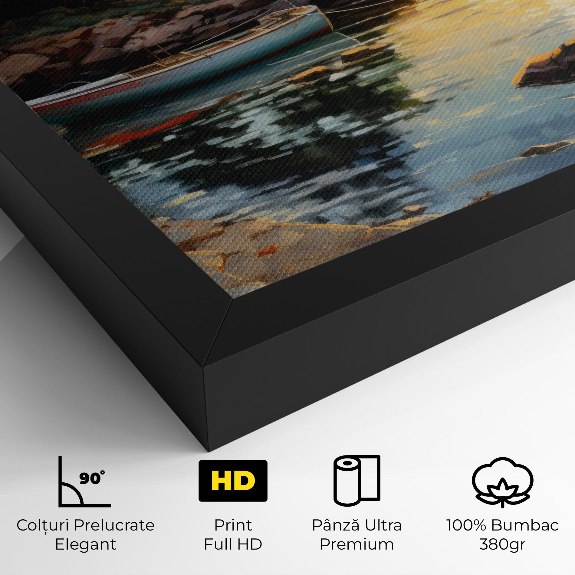 Sunset Sea Art mockup 4