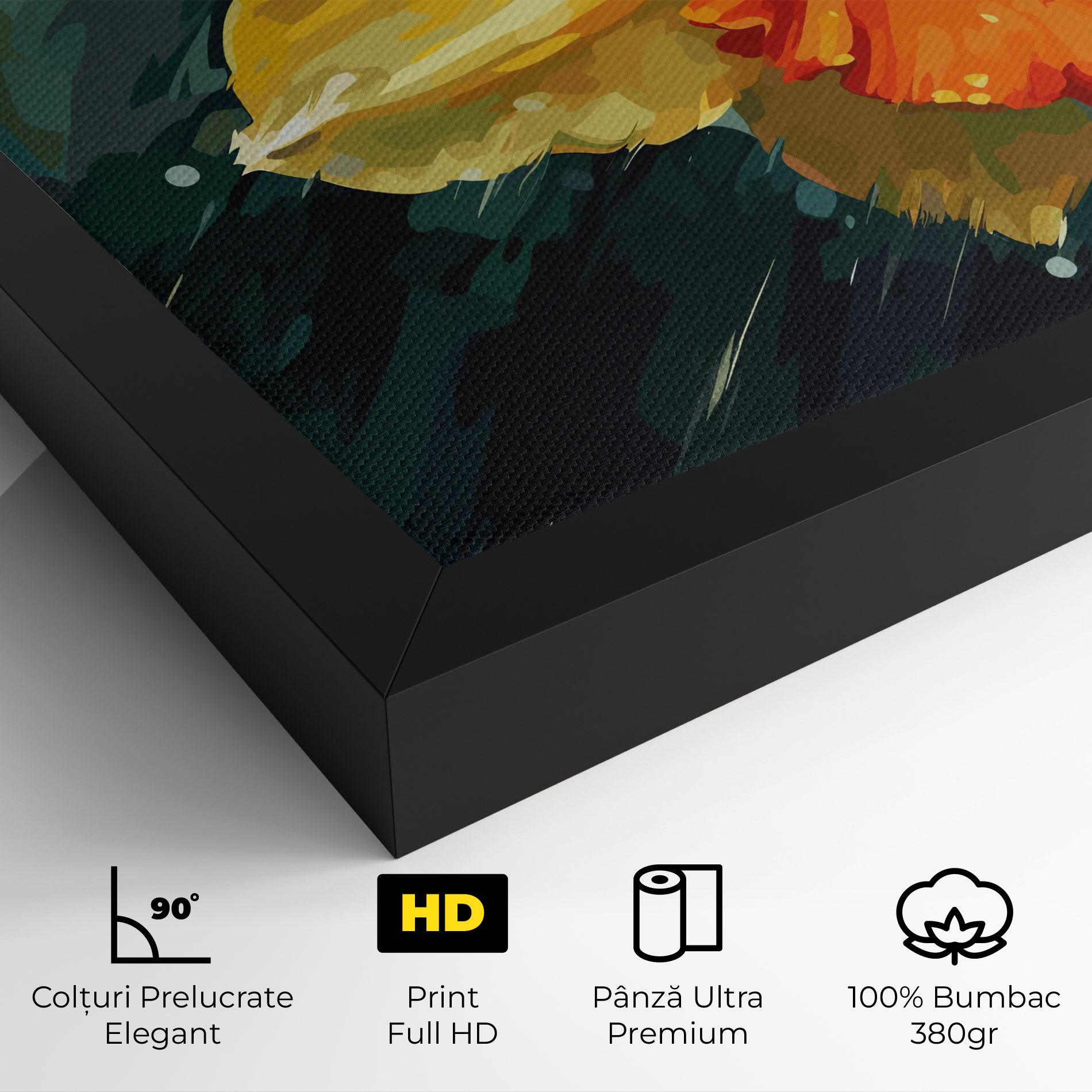 Tablou Canvas Yellow Flower Art mockup 4
