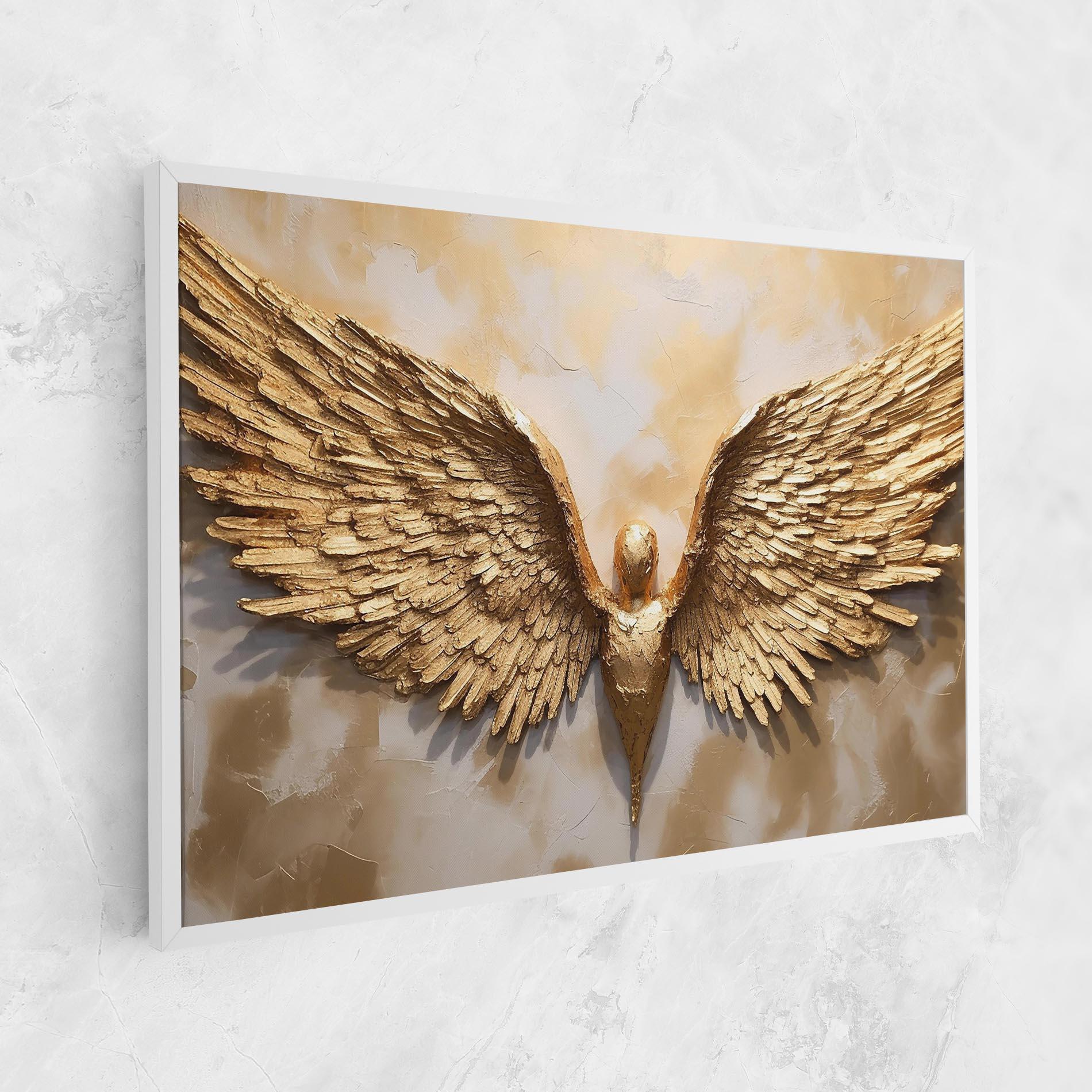 Tablou Canvas Beautiful Gold Wings mockup 1