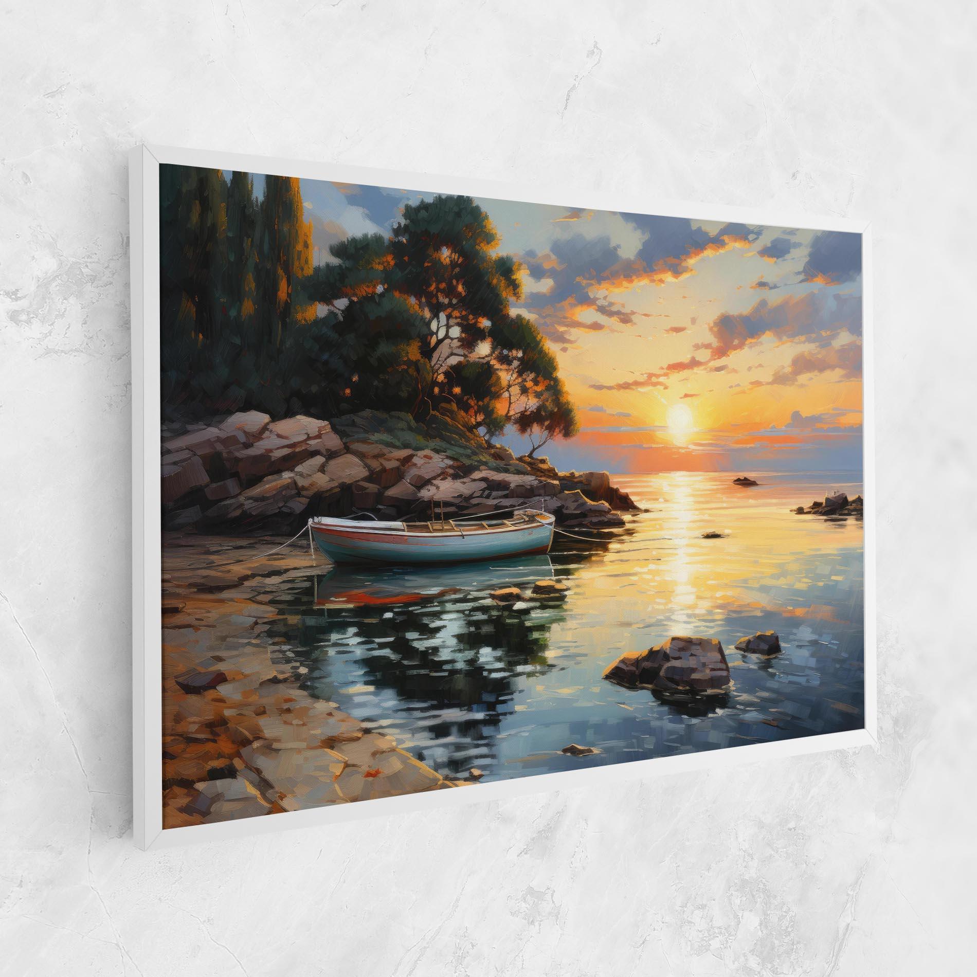 Tablou Canvas Sunset Sea Art mockup 1