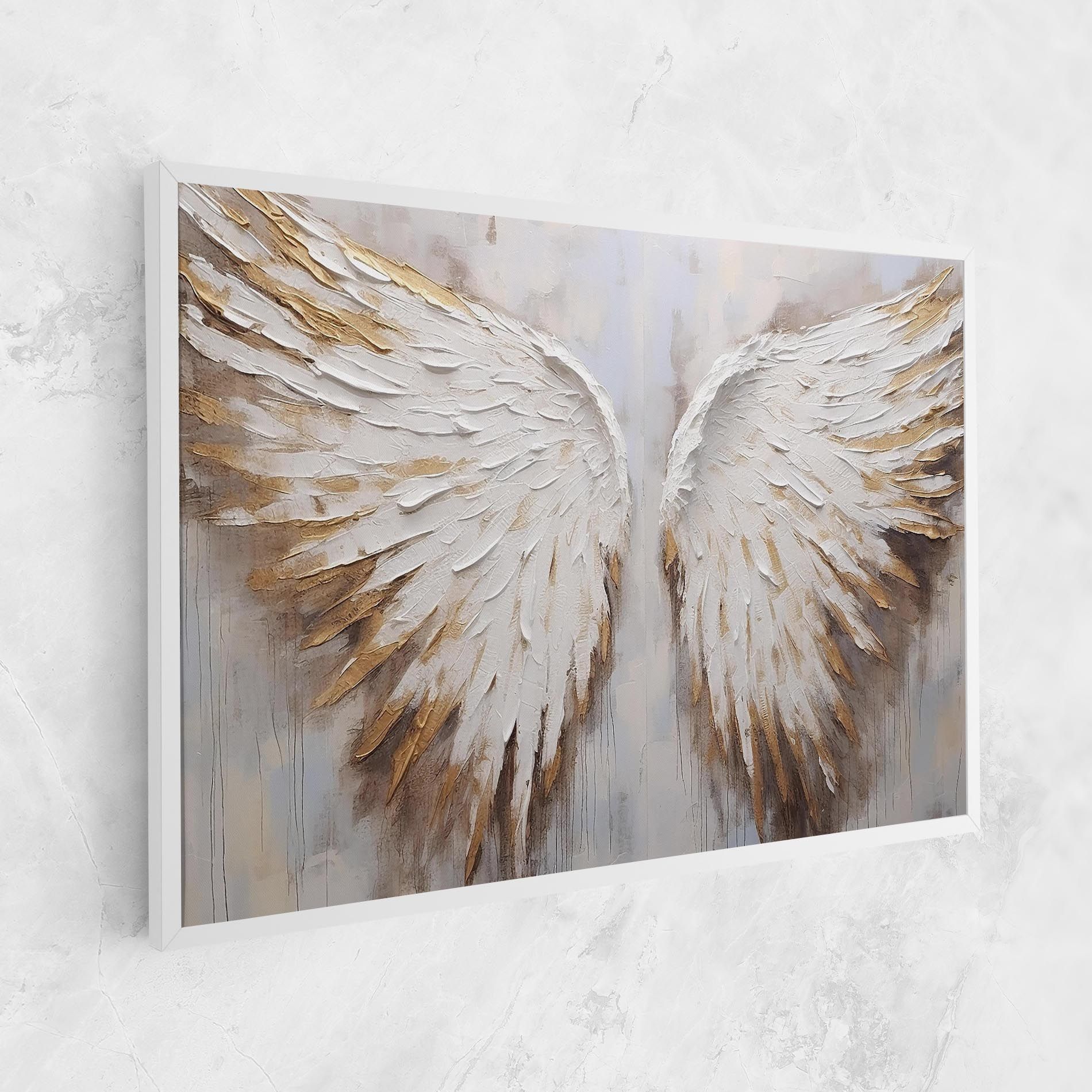 White Angel Wings mockup 1