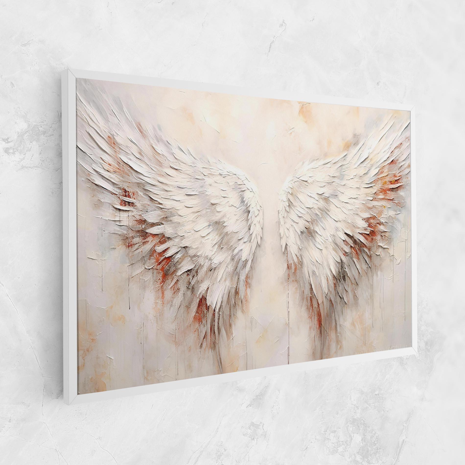 Tablou Canvas White Bloody Wings mockup 1