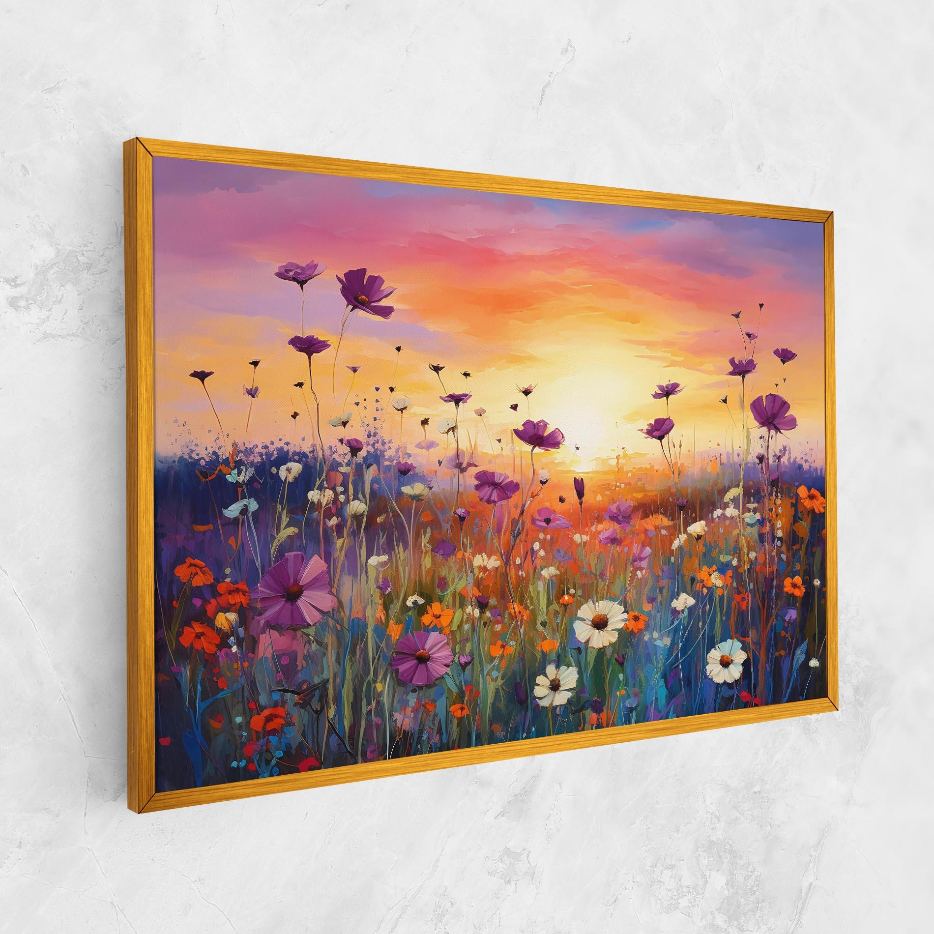 Tablou Canvas Dreamy Field Flowers mockup 1