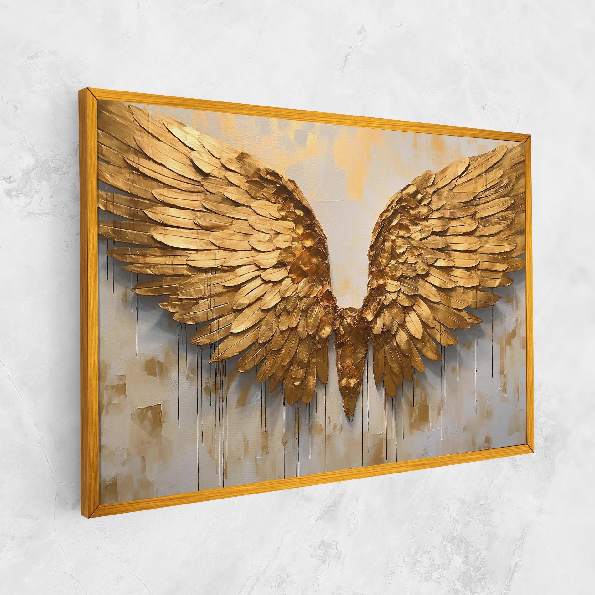 Tablou Canvas Golden Wings Art mockup 1