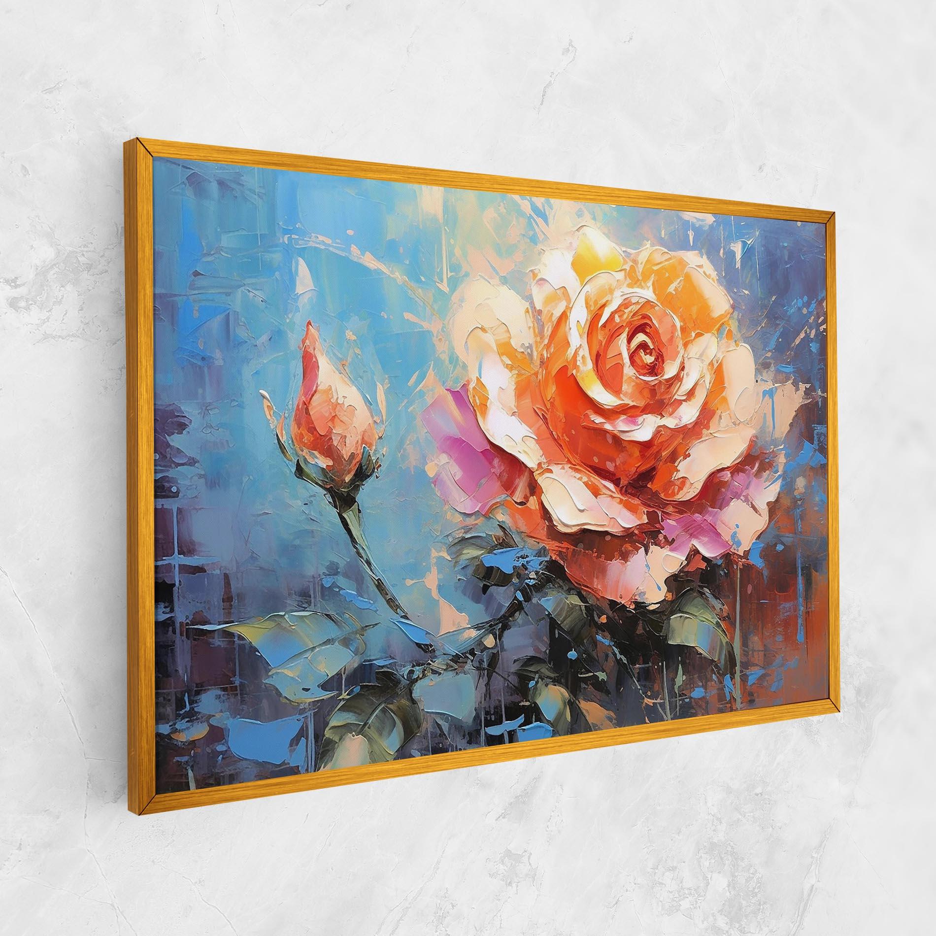 Tablou Canvas Pretty Pink Rose Art mockup 1