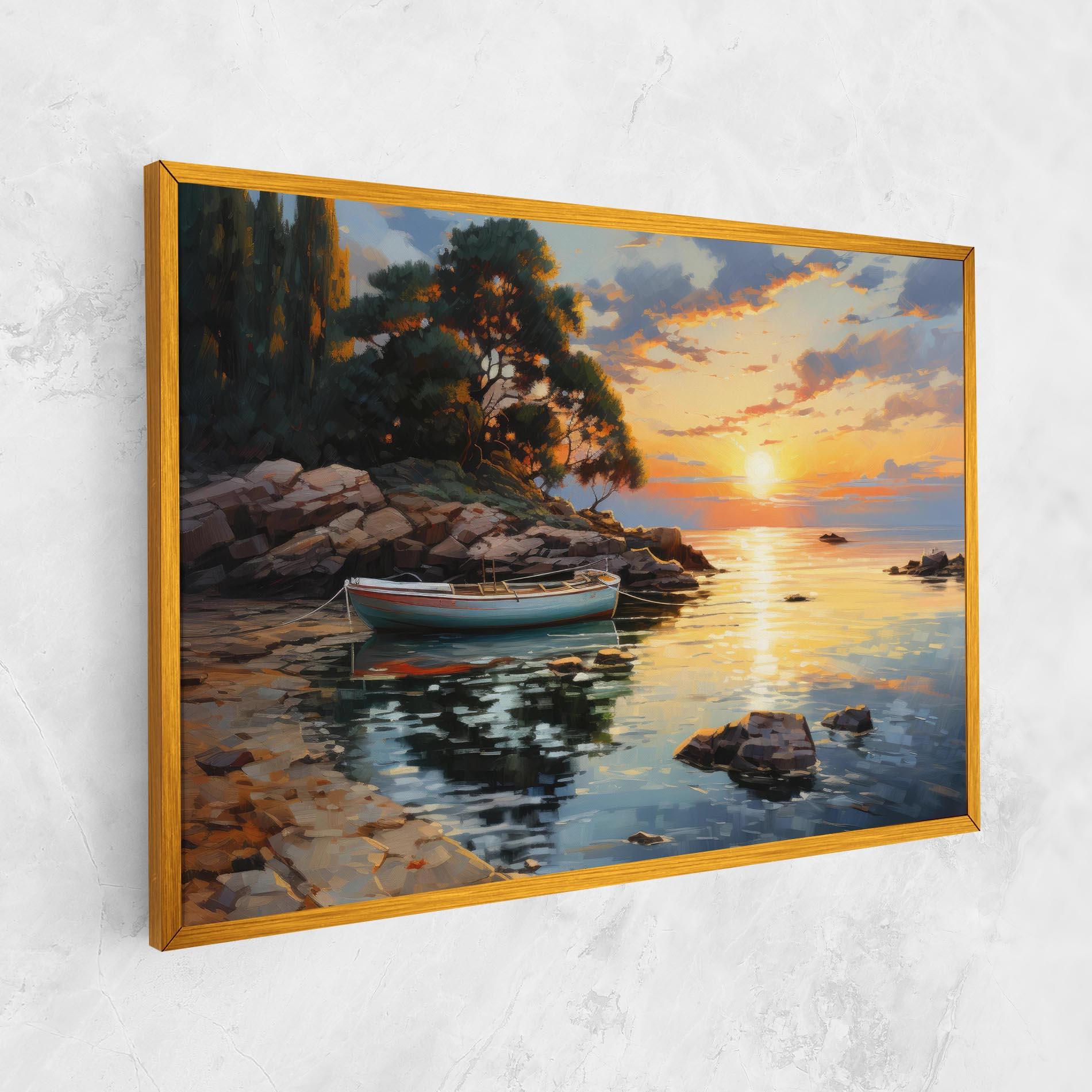 Tablou Canvas Sunset Sea Art mockup 1