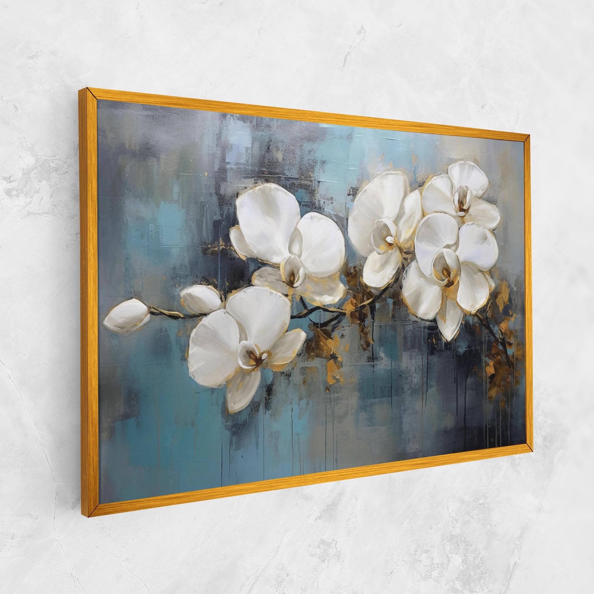 White Orchids Painting mockup 1