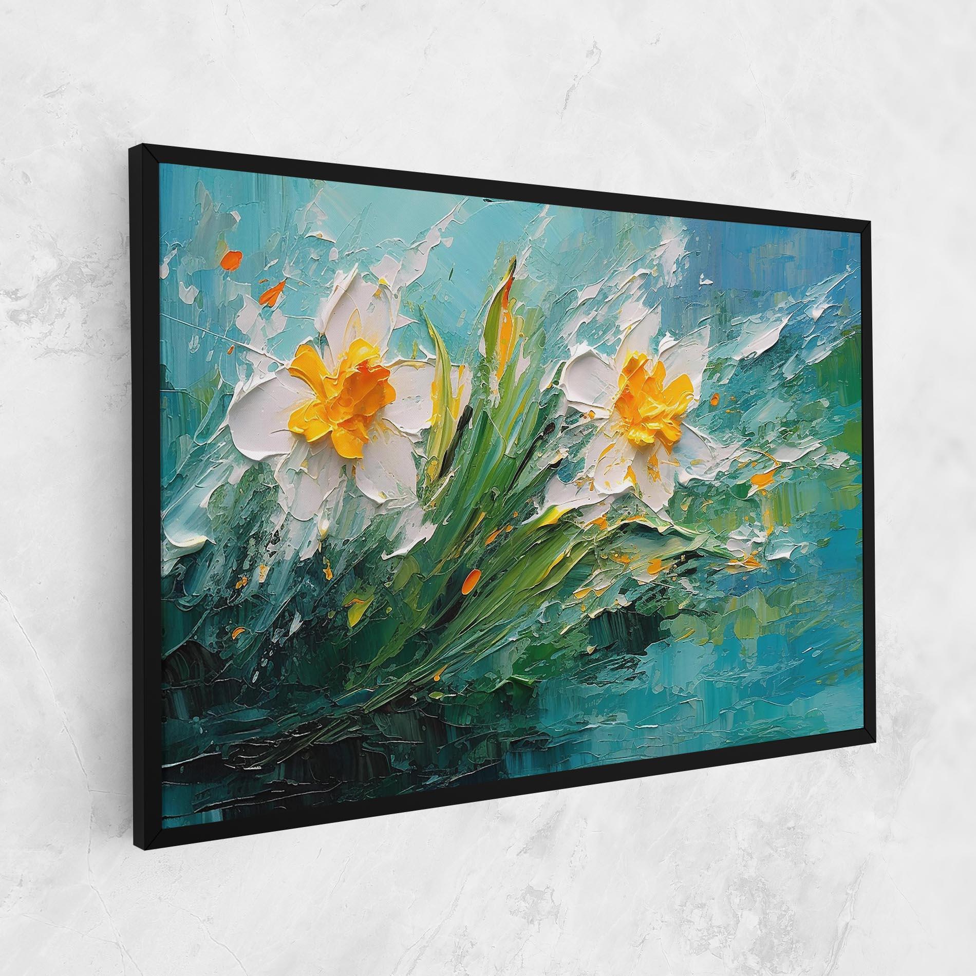 Tablou Canvas Abstract Flower Painting mockup 1