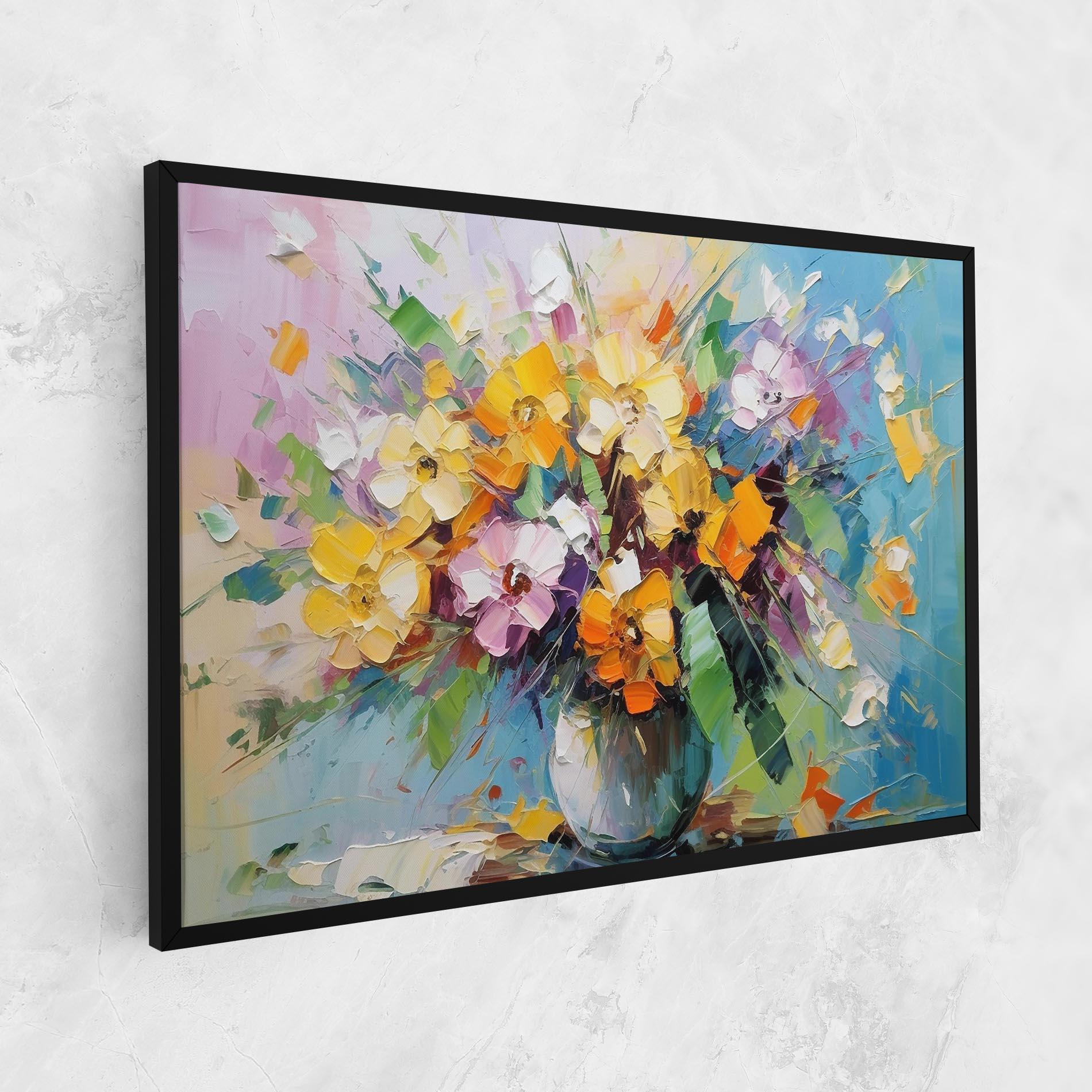 Tablou Canvas Colorfull Flowers Painting mockup 1