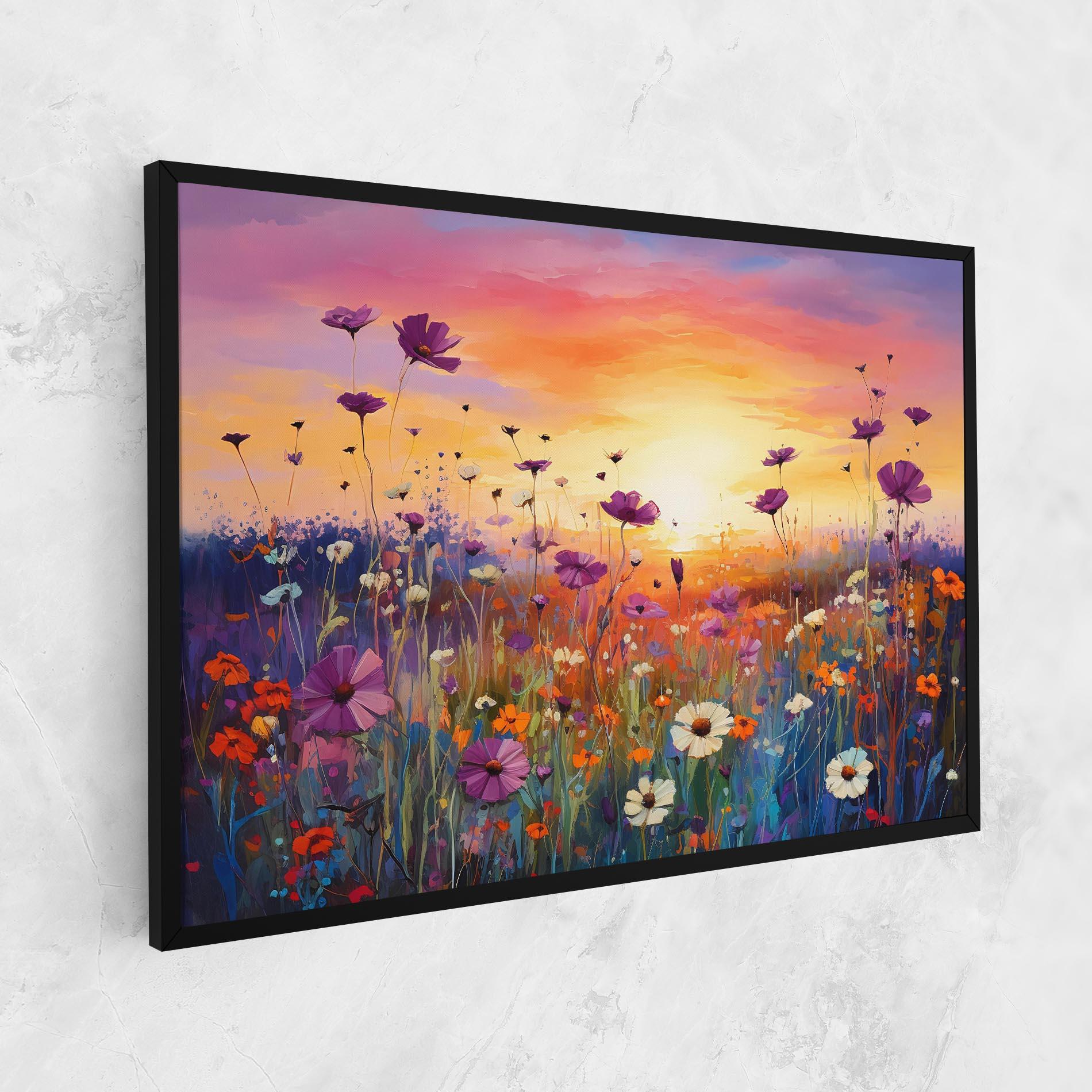 Tablou Canvas Dreamy Field Flowers mockup 1