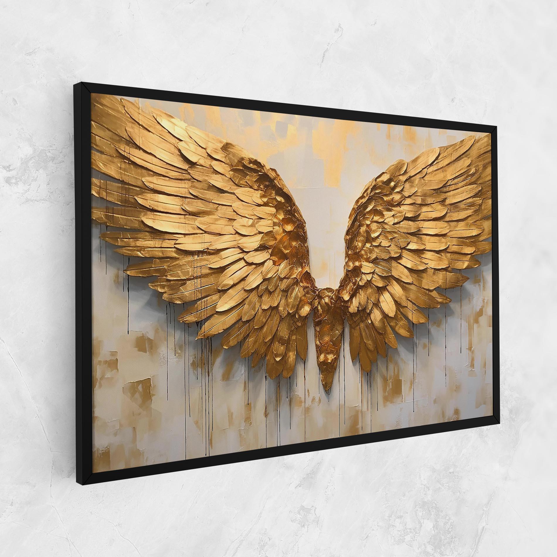 Tablou Canvas Golden Wings Art mockup 1