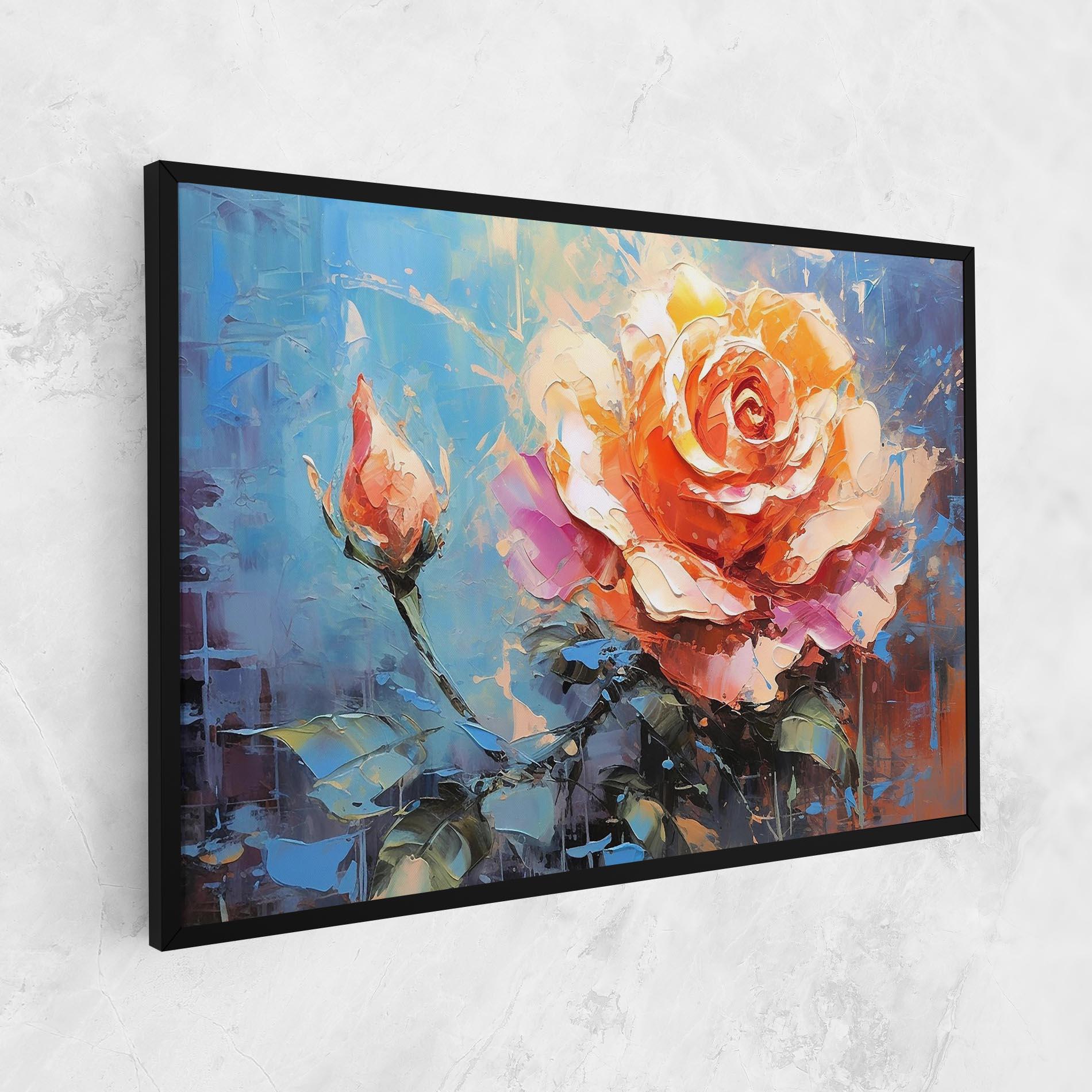 Tablou Canvas Pretty Pink Rose Art mockup 1