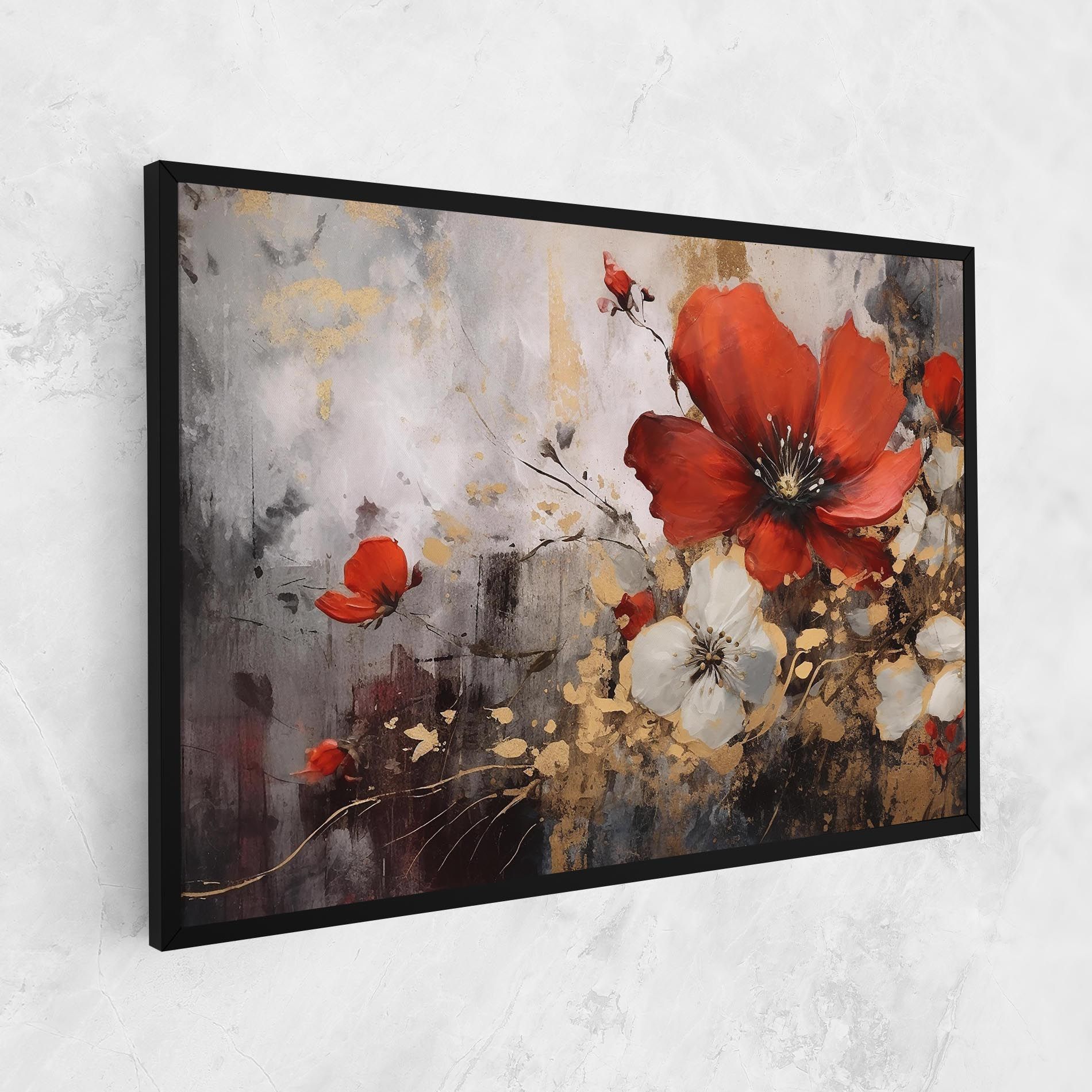 Red Poppy Painting mockup 1