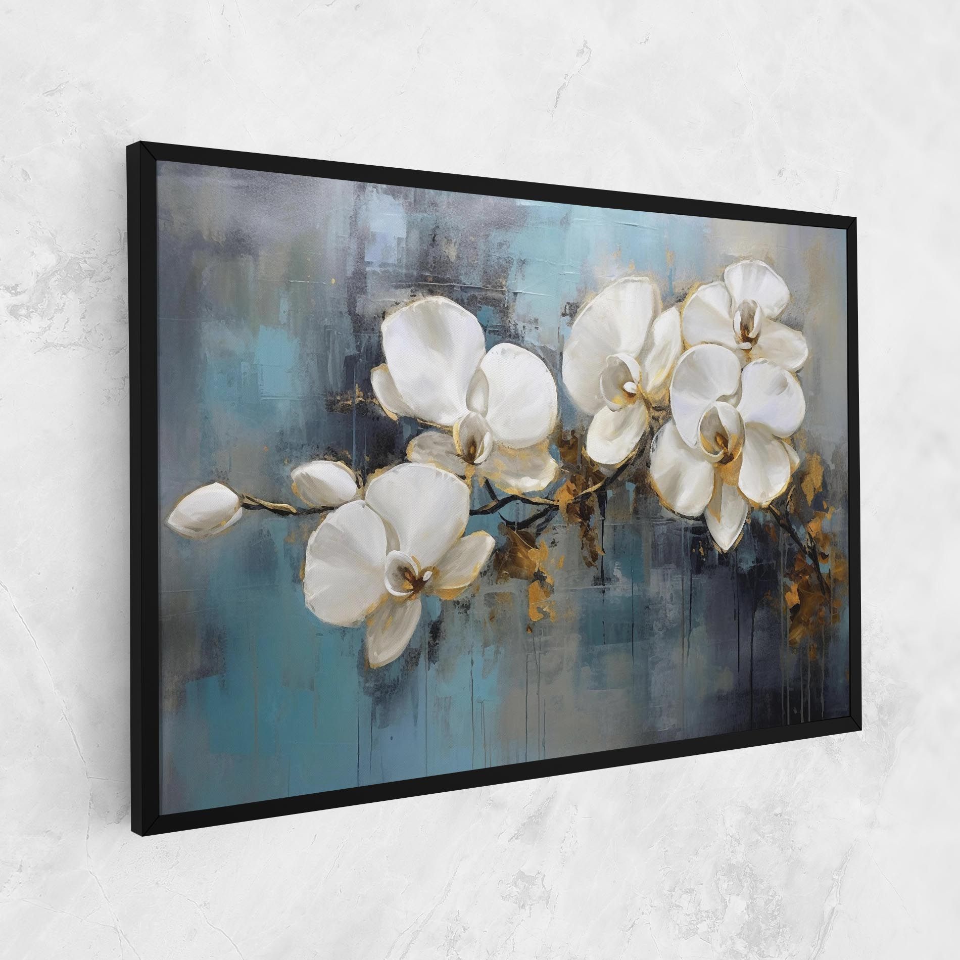 White Orchids Painting mockup 1