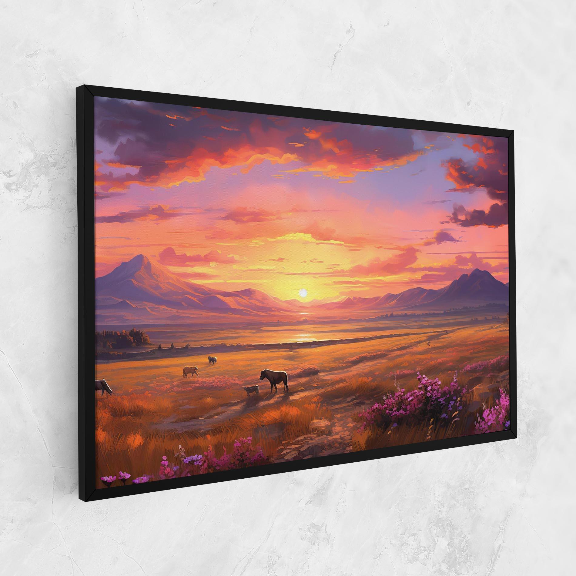 Tablou Canvas Wild Horses Art mockup 1