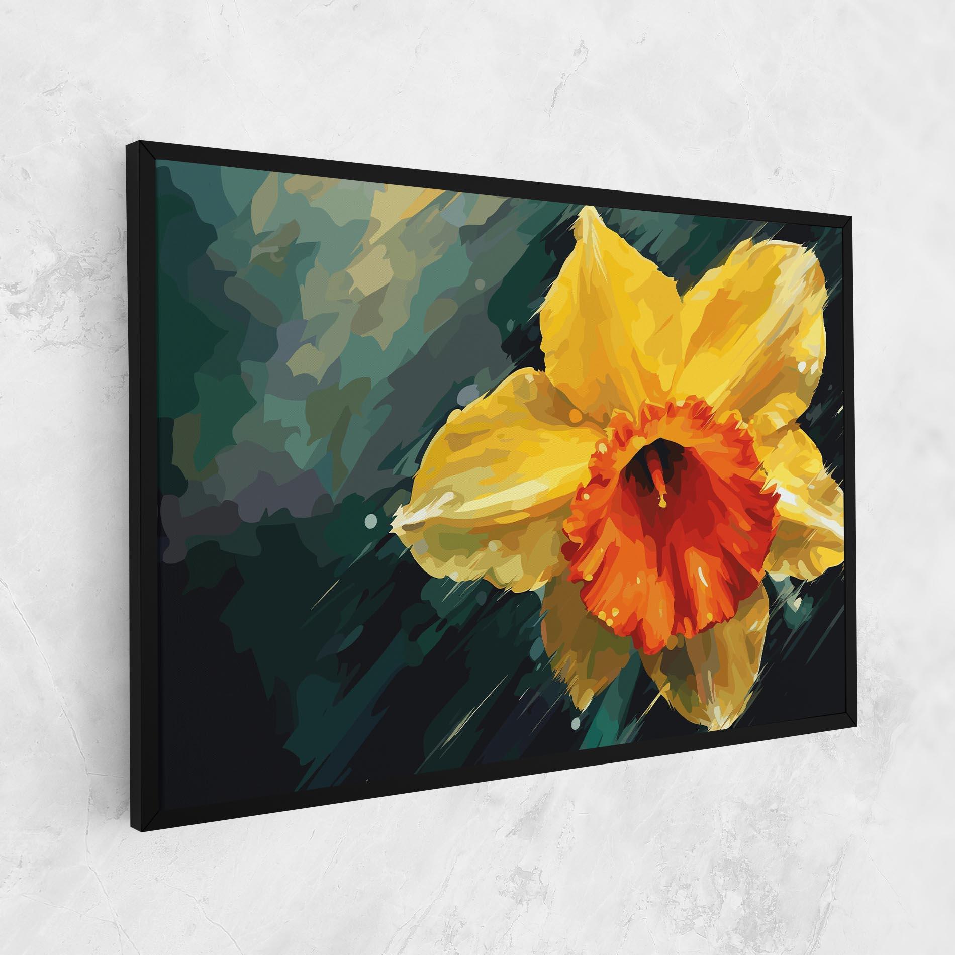 Tablou Canvas Yellow Flower Art mockup 1