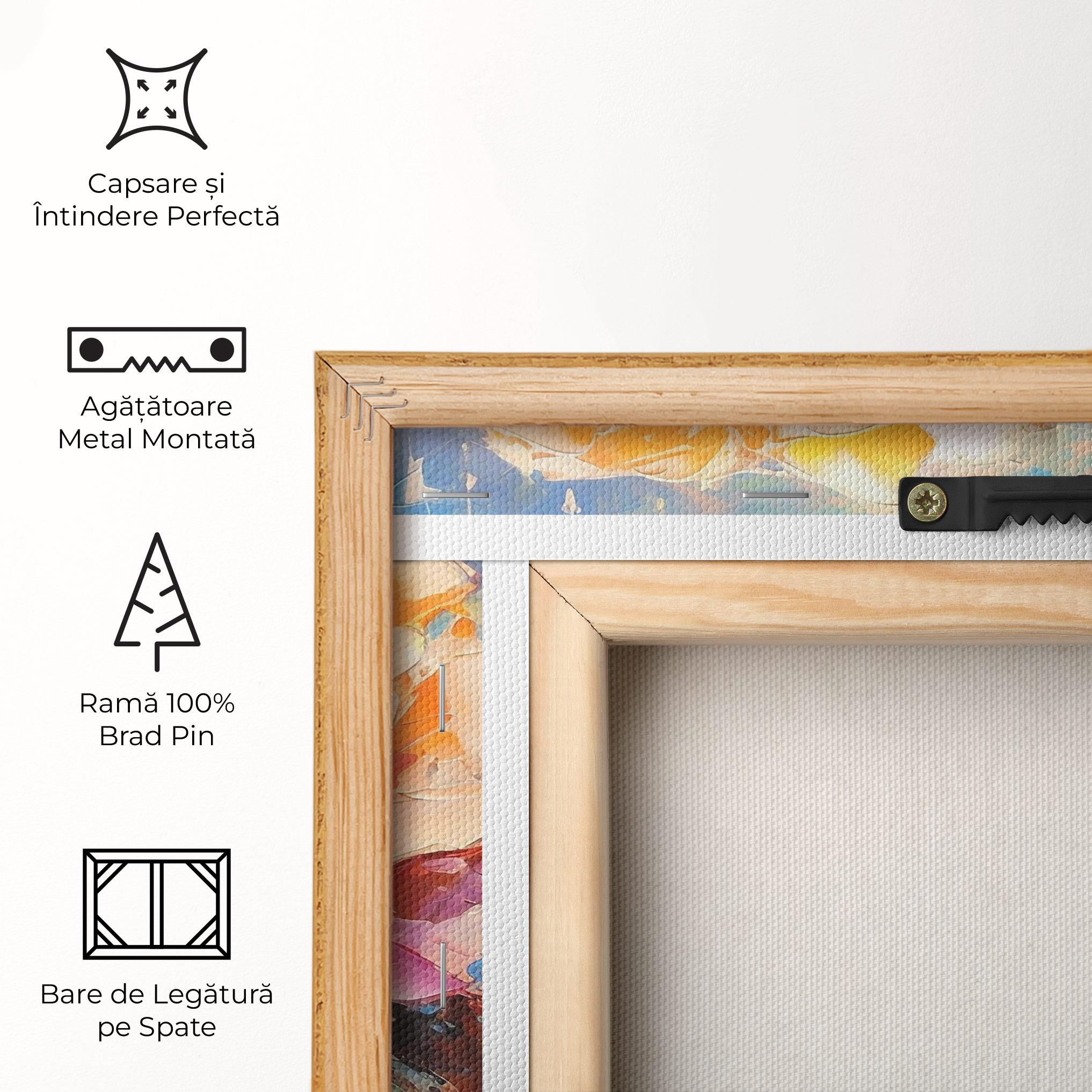 Tablou Canvas Pretty Pink Rose Art mockup 5