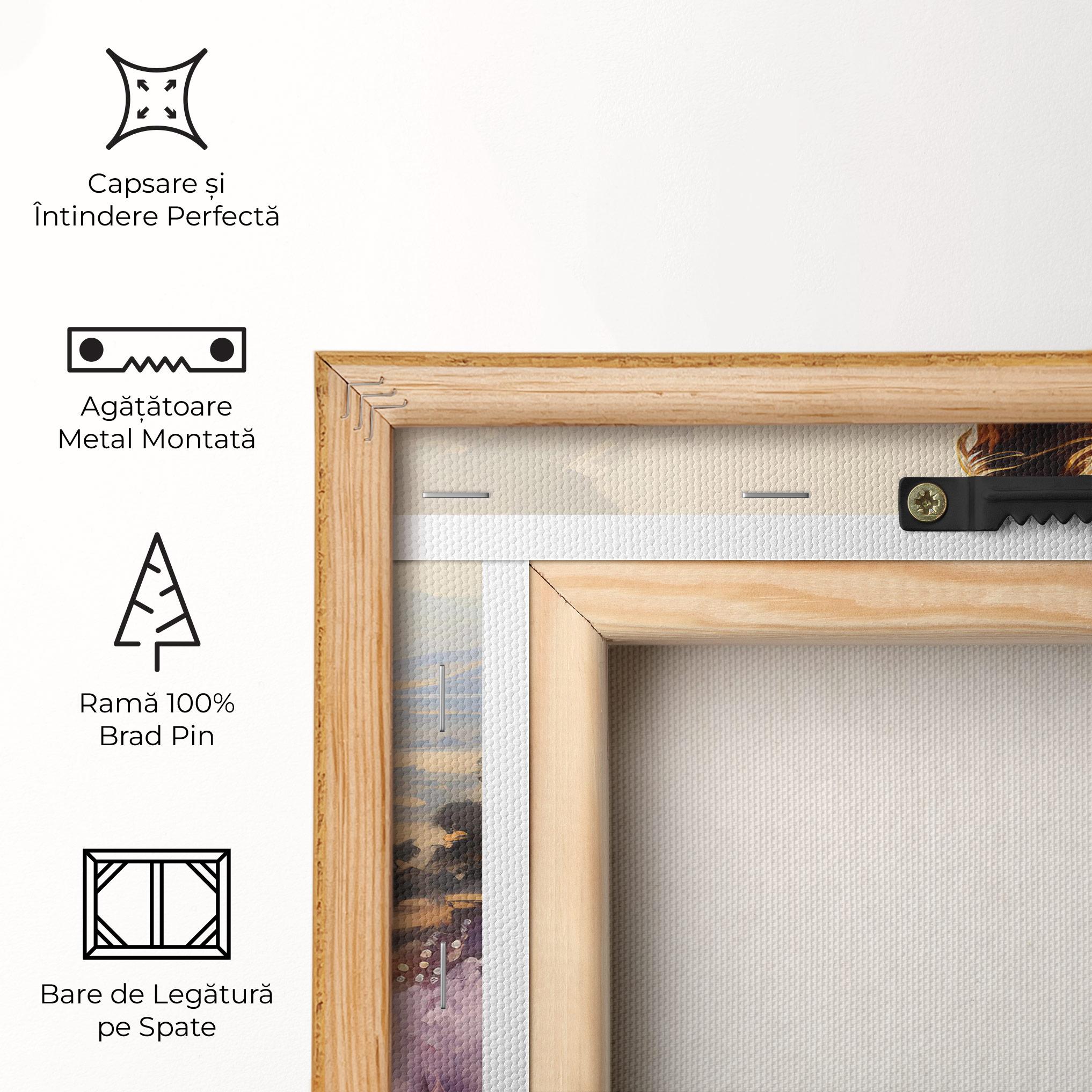 Tablou Canvas Purple Dress Woman mockup 5