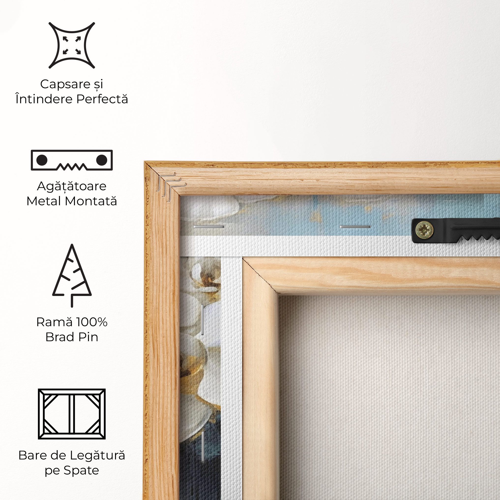 White Orchids Painting mockup 5